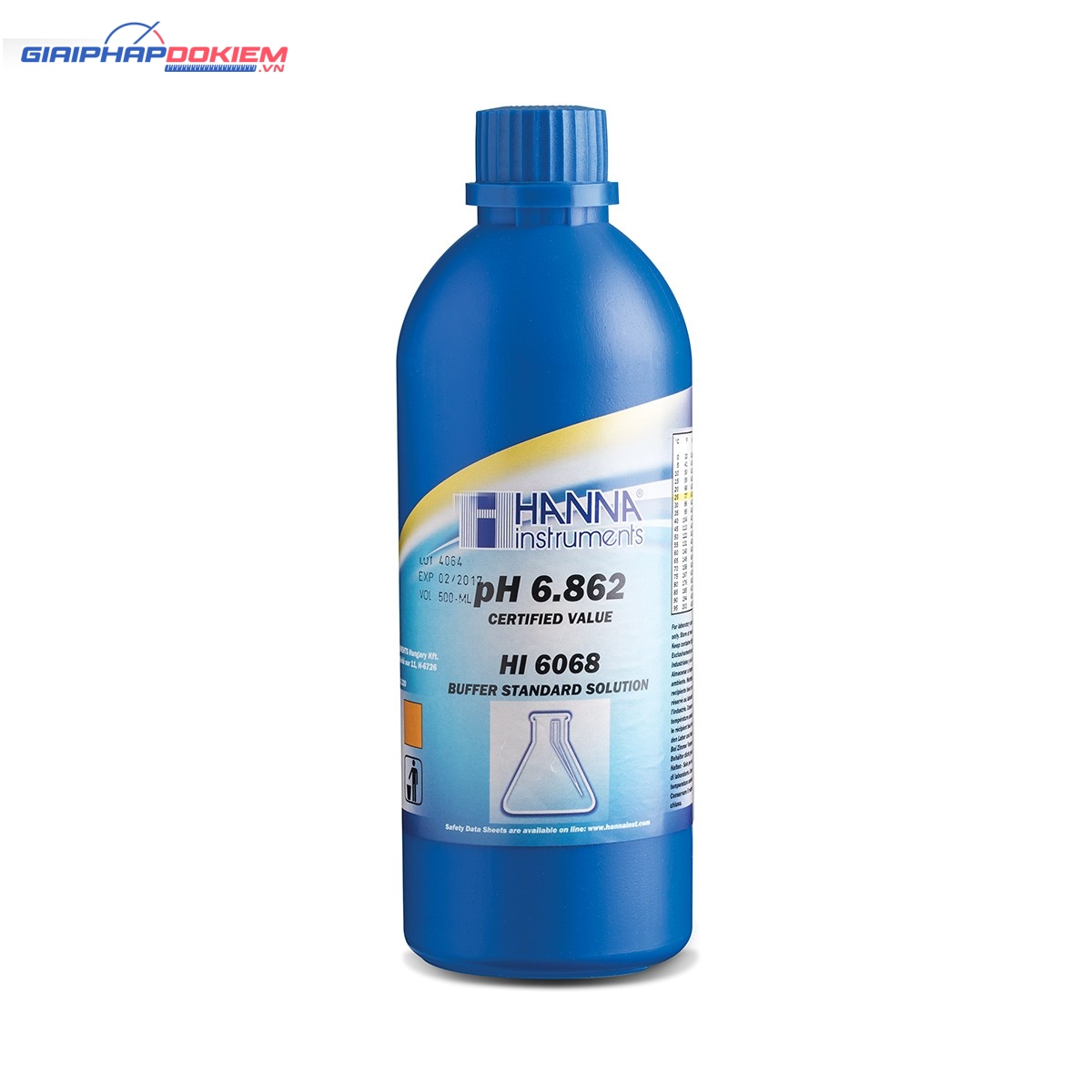 Dung Dịch Hiệu Chuẩn pH 6.862, 500 mL Hanna HI6068 1 Dung Dịch Hiệu Chuẩn pH 6.862, 500 mL Hanna HI6068