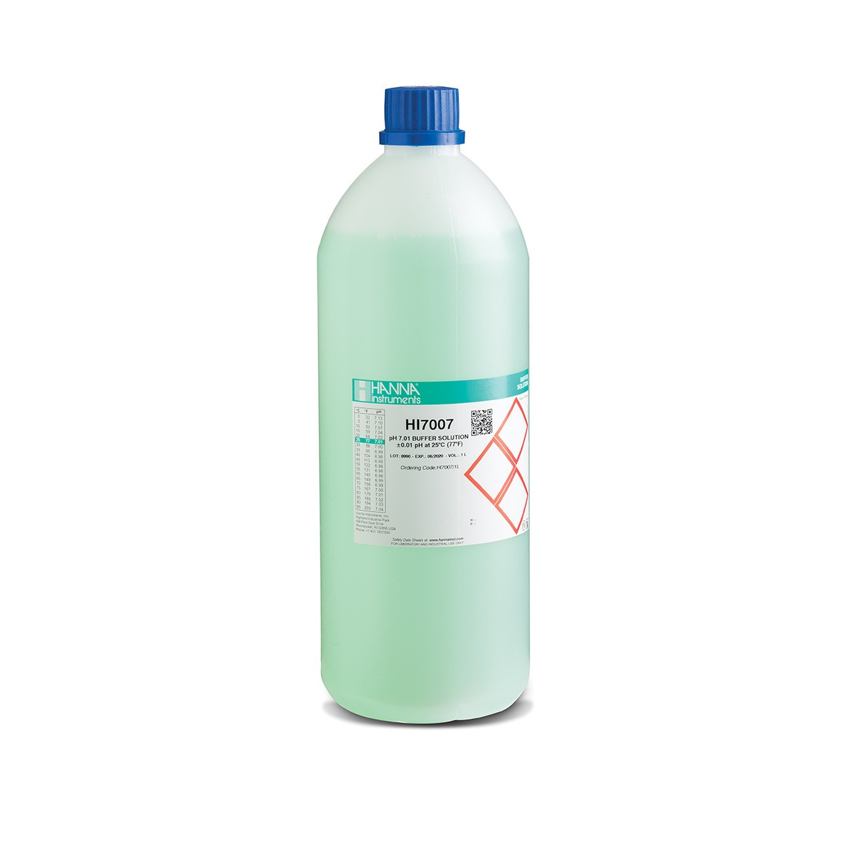 Dung Dịch Hiệu Chuẩn pH 7.01, Chai 1 Lít Hanna HI7007/1L 1 Dung Dịch Hiệu Chuẩn pH 7.01, Chai 1 Lít Hanna HI7007/1L