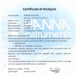 dung dich hieu chuan ph 701 chai 500ml hanna hi7007l 1