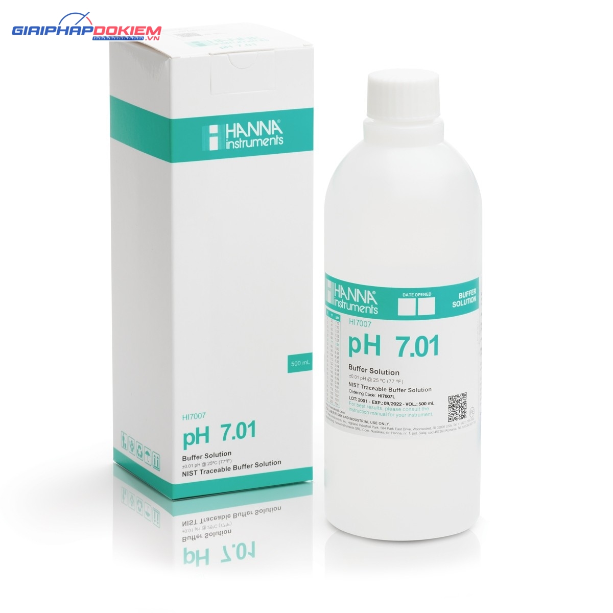 Dung Dịch Hiệu Chuẩn pH 7.01, Chai 500mL Hanna HI7007L 1 Dung Dịch Hiệu Chuẩn pH 7.01, Chai 500mL Hanna HI7007L