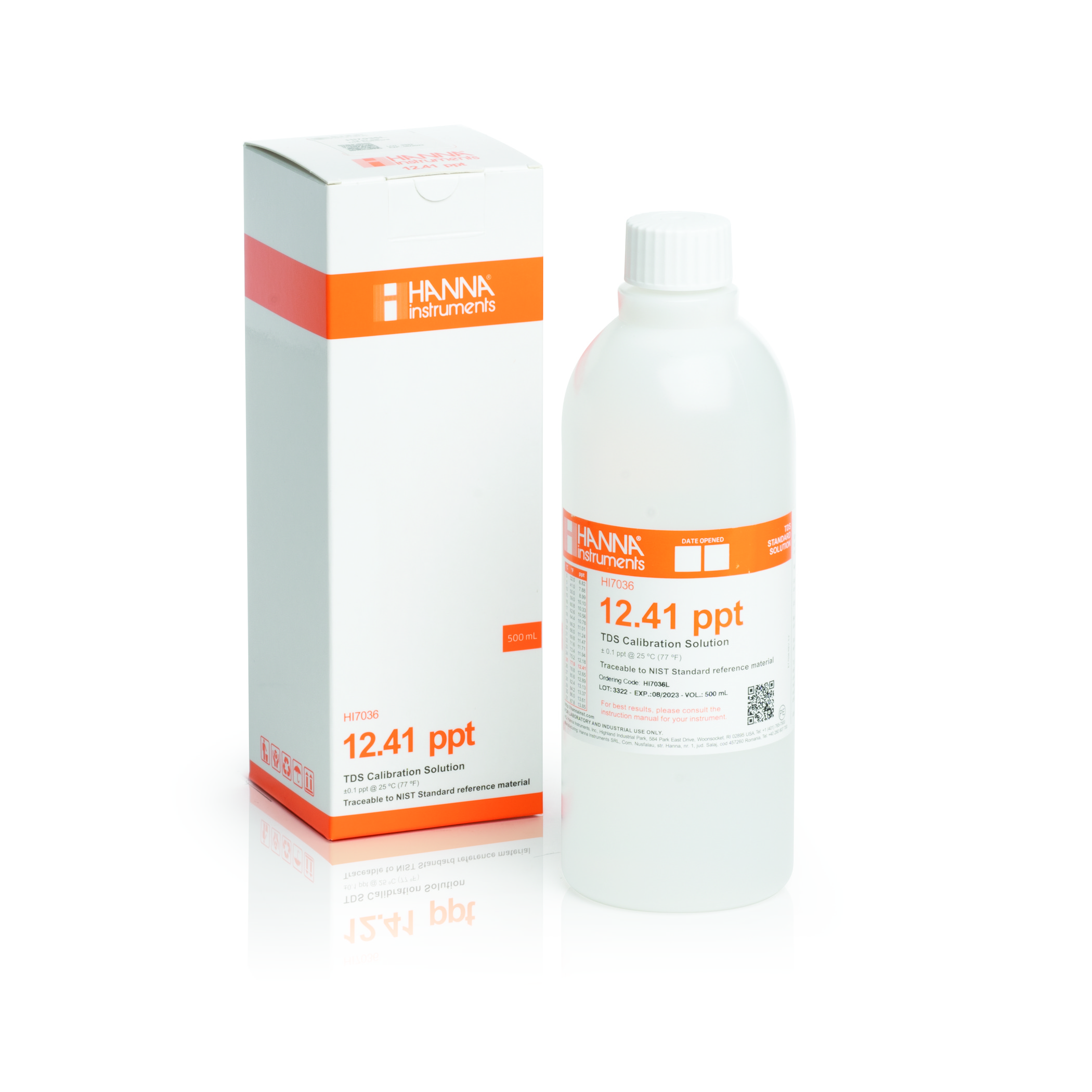 Dung Dịch Hiệu Chuẩn TDS 12.41 g/L (ppt), Chai 500mL Hanna HI7036L 1 Dung Dịch Hiệu Chuẩn TDS 12.41 g/L (ppt), Chai 500mL Hanna HI7036L