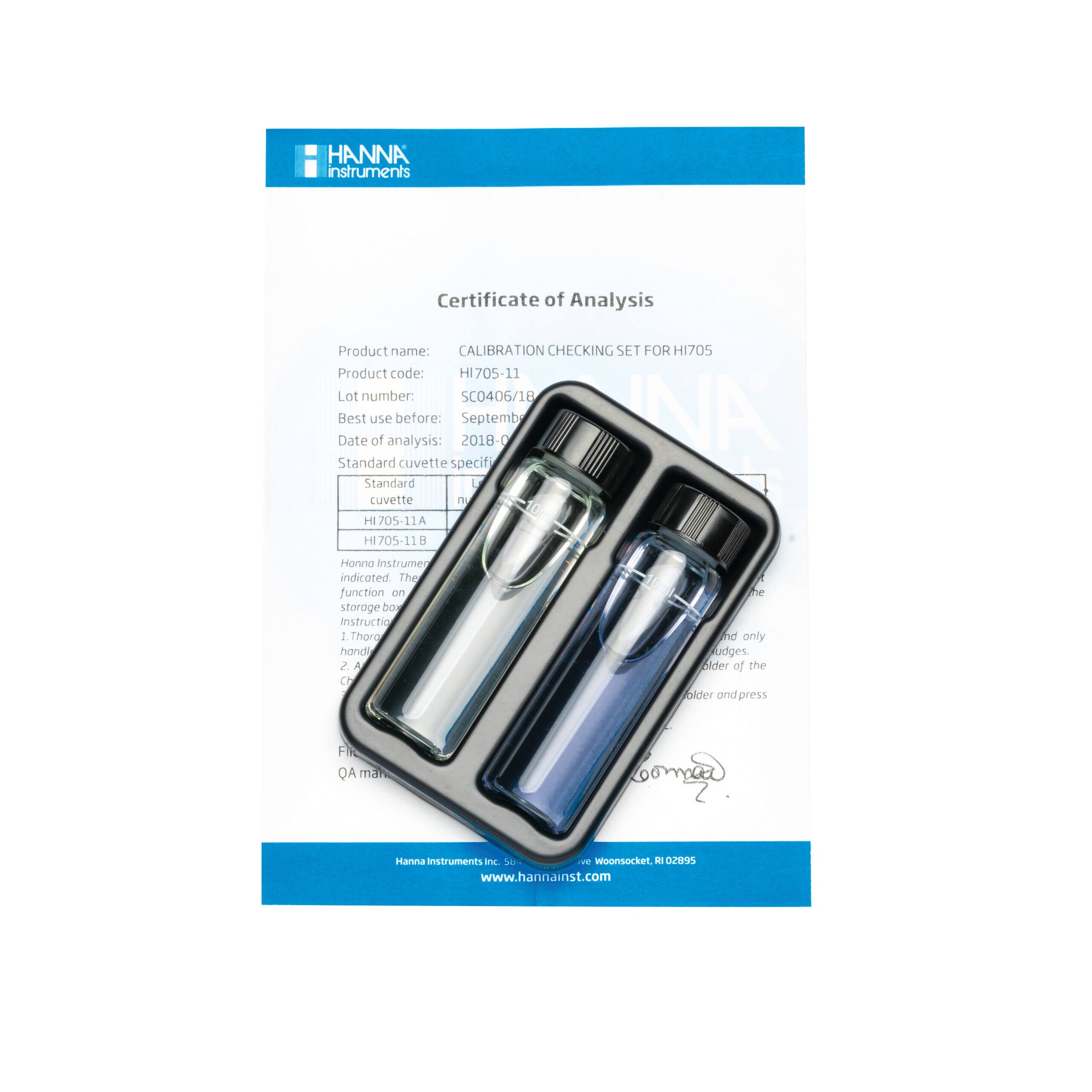 Dung Dịch Kiểm Tra Máy Đo Silica HI705 Hanna HI705-11 1 Dung Dịch Kiểm Tra Máy Đo Silica HI705 Hanna HI705-11