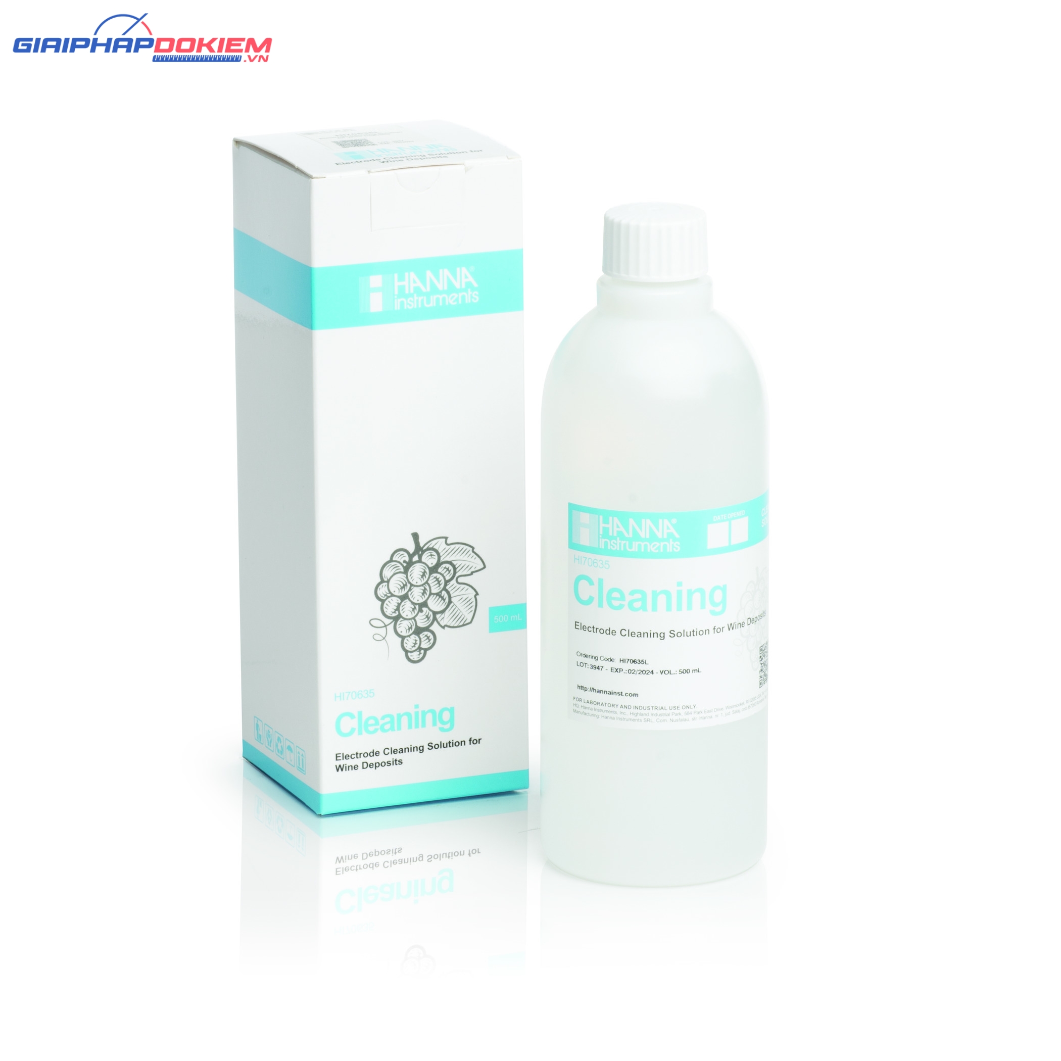 Dung Dịch Rửa Cặn Rượu Trên Điện Cực Sau Khi Đo Trong Rượu, 500 mL Hanna HI70635L 1 Dung Dịch Rửa Cặn Rượu Trên Điện Cực Sau Khi Đo Trong Rượu, 500 mL Hanna HI70635L
