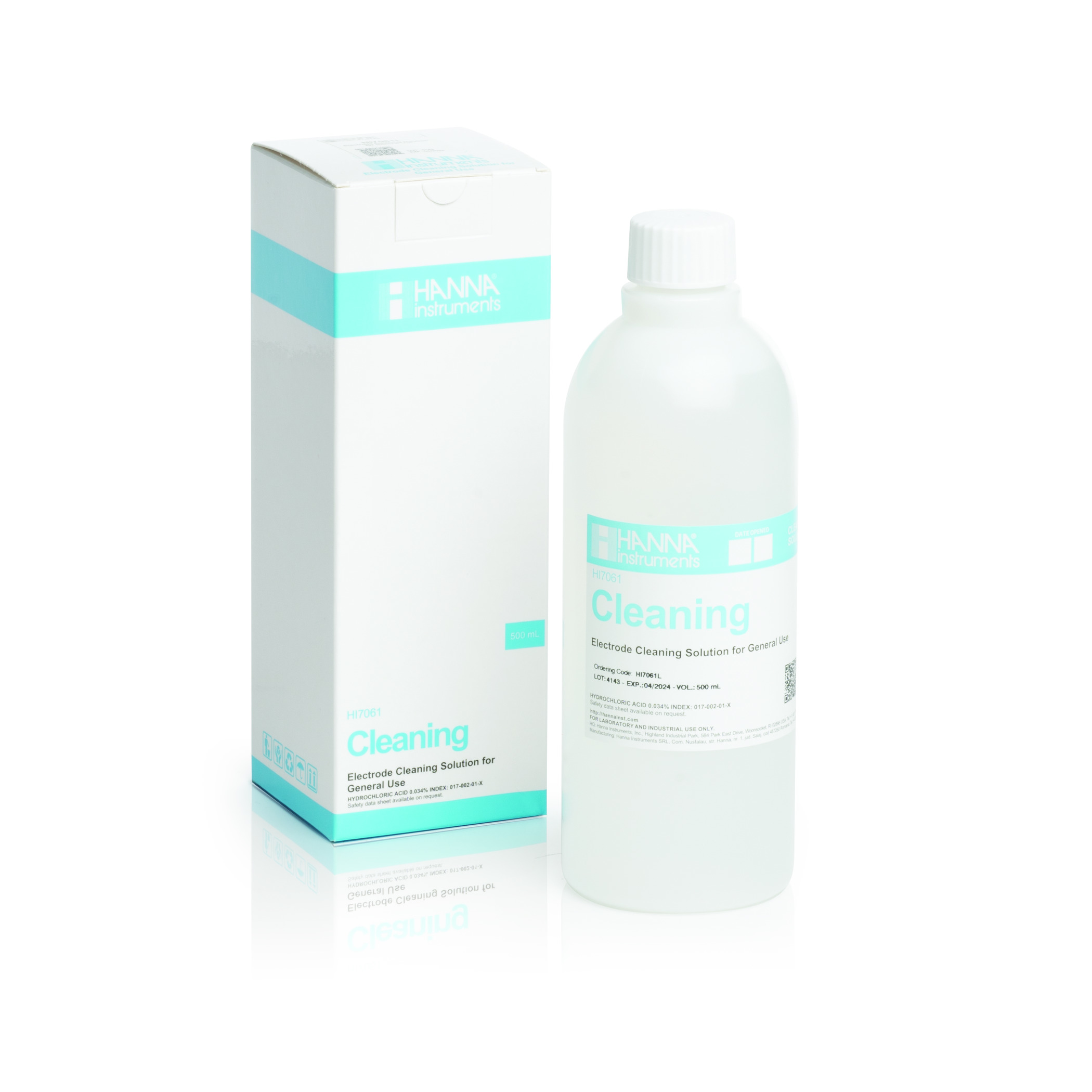Dung Dịch Rửa Điện Cực Thông Dụng, Chai 500mL Hanna HI7061L 1 Dung Dịch Rửa Điện Cực Thông Dụng, Chai 500mL Hanna HI7061L