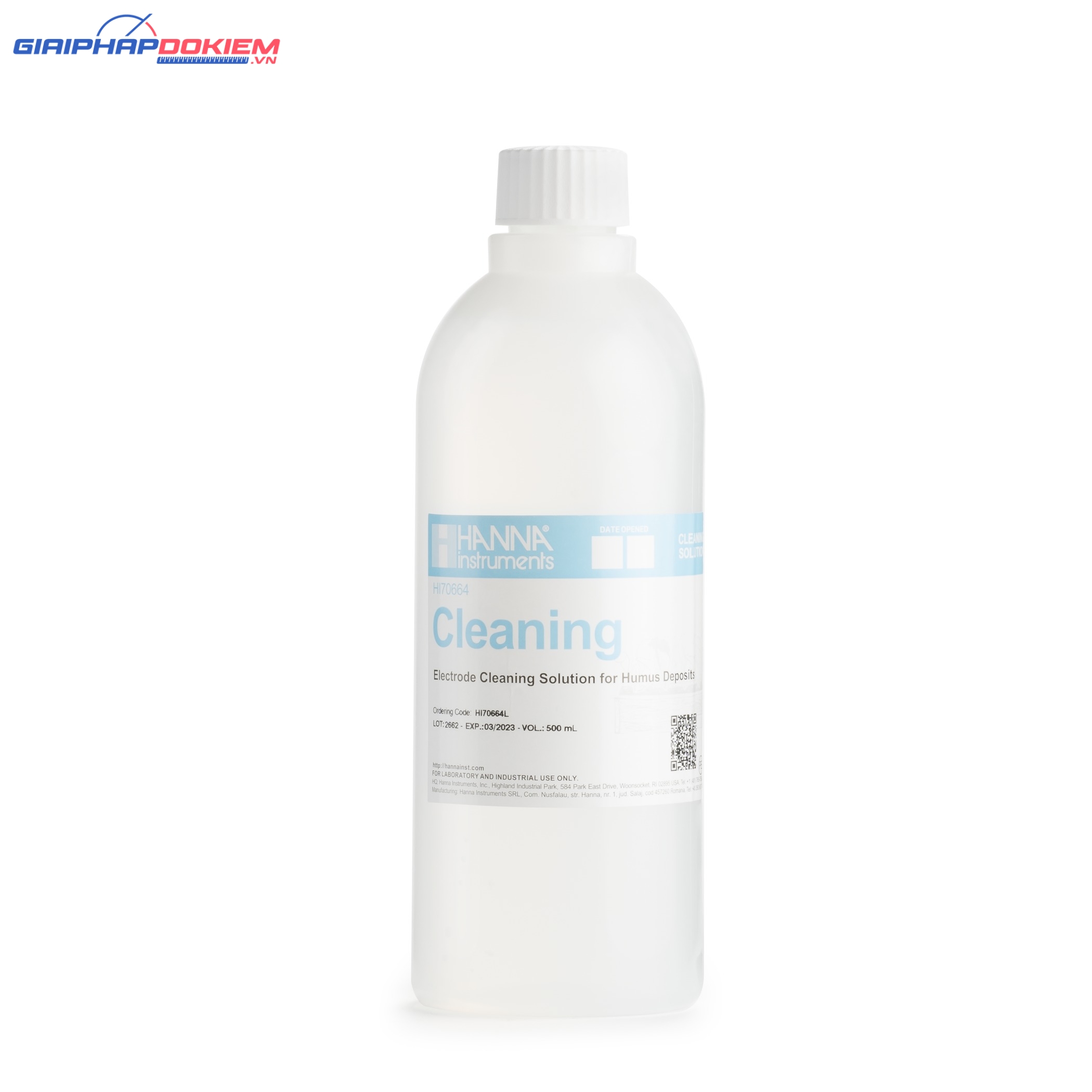 Dung Dịch Rửa Điện Cực Trong Đất Mùn - Humus, 500 mL Hanna HI70664L 2 Dung Dịch Rửa Điện Cực Trong Đất Mùn - Humus, 500 mL Hanna HI70664L - Ảnh 2