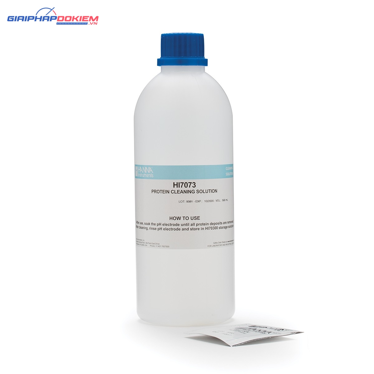 Dung Dịch Rửa Protein Chuyên Dùng, Chai 500mL Hanna HI7073L 1 Dung Dịch Rửa Protein Chuyên Dùng, Chai 500mL Hanna HI7073L