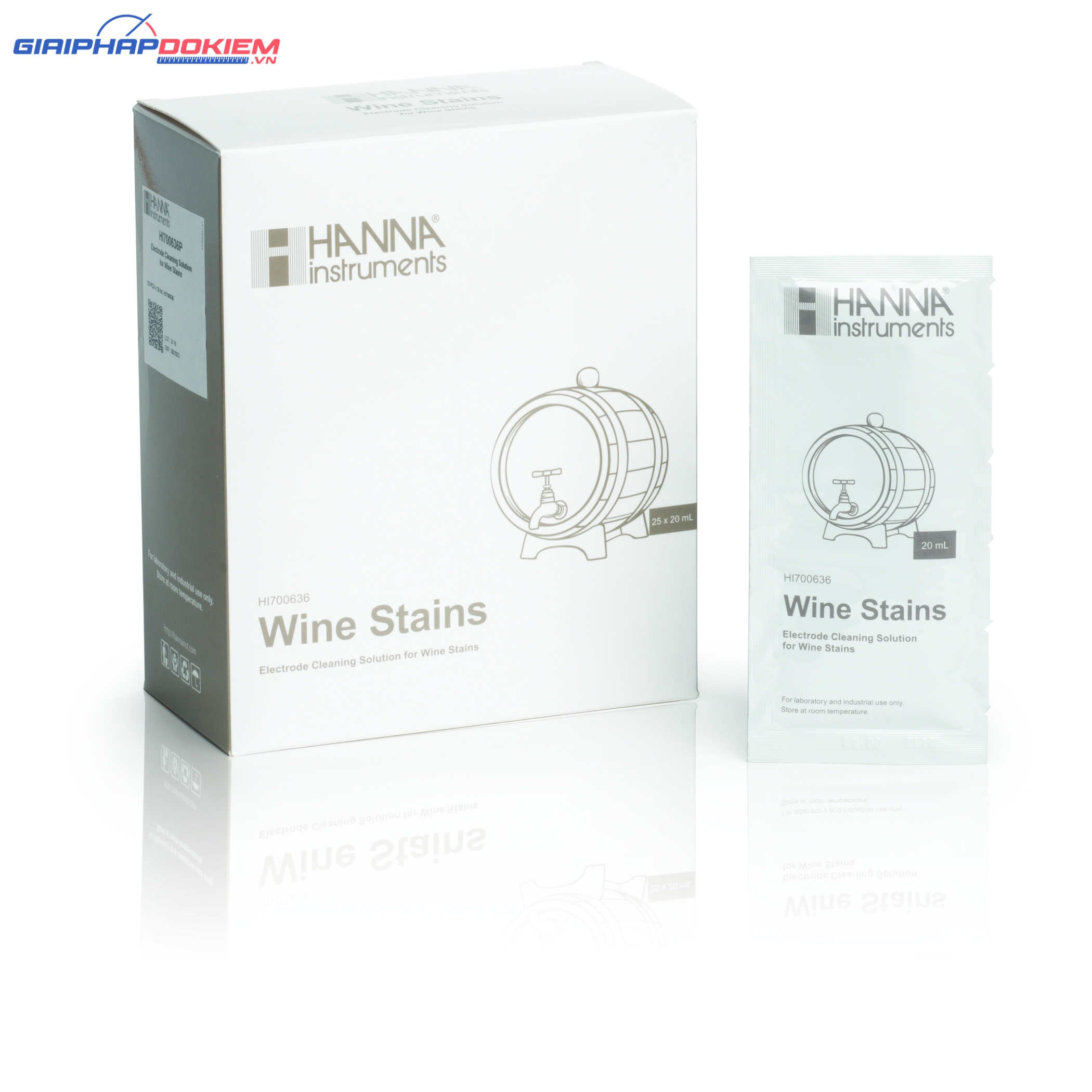 Dung Dịch Rửa Vết Màu Rượu Trên Điện Cực Sau Khi Đo Trong Rượu,25x20mL Hanna HI700636P 2 Dung Dịch Rửa Vết Màu Rượu Trên Điện Cực Sau Khi Đo Trong Rượu,25x20mL Hanna HI700636P - Ảnh 2