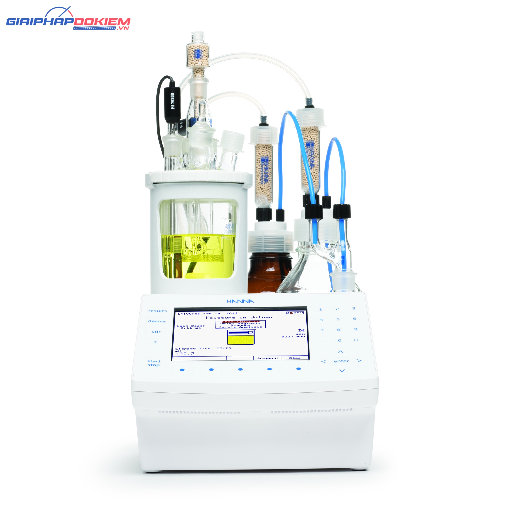 Máy Chuẩn Độ Karl Fischer Coulometric Để Xác Định Độ Ẩm Hanna HI934 1 Máy Chuẩn Độ Karl Fischer Coulometric Để Xác Định Độ Ẩm Hanna HI934