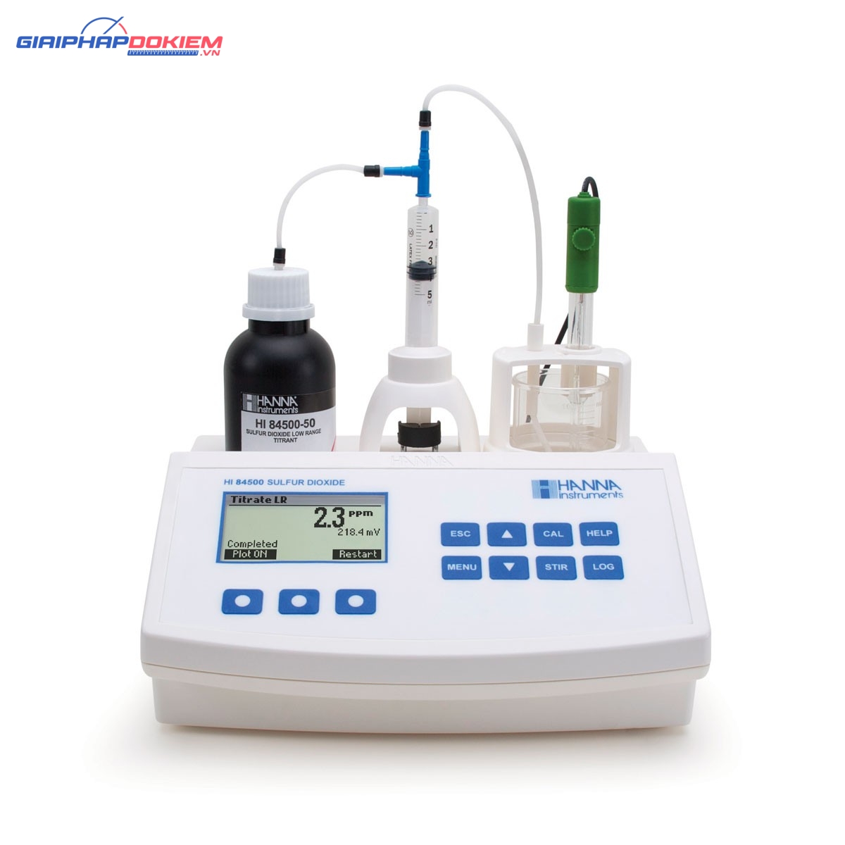 Máy Chuẩn Độ Mini Sulfua Dioxit Trong Rượu Hanna HI84500 1 Máy Chuẩn Độ Mini Sulfua Dioxit Trong Rượu Hanna HI84500