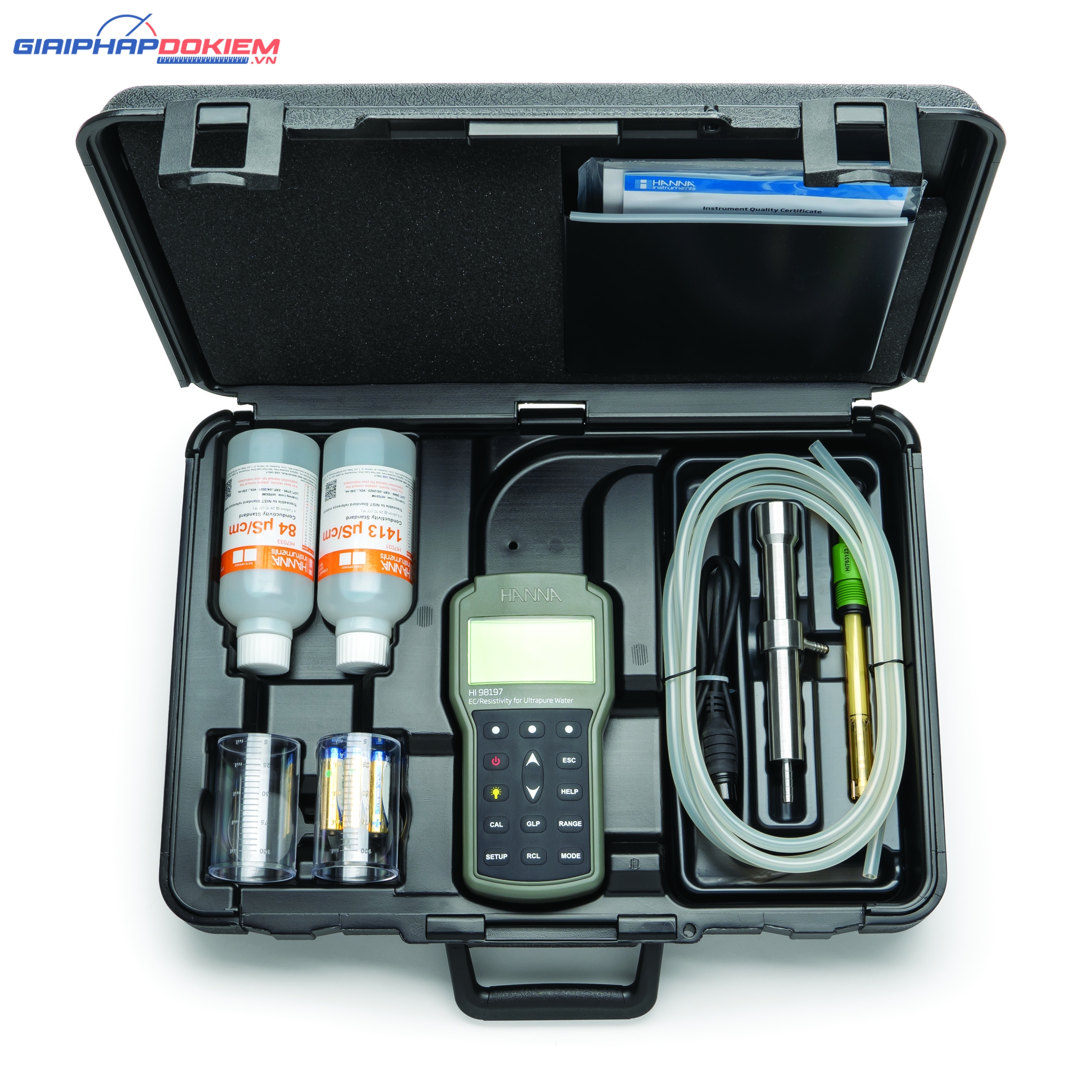 Máy Đo EC/TDS/Trở Kháng/Độ Mặn Đặc Biệt Cho Nước Siêu Tinh Khiết Hanna HI98197 4 Máy Đo EC/TDS/Trở Kháng/Độ Mặn Đặc Biệt Cho Nước Siêu Tinh Khiết Hanna HI98197 - Ảnh 4