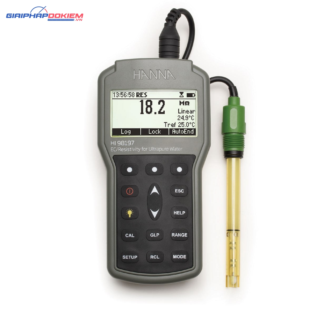 Máy Đo EC/TDS/Trở Kháng/Độ Mặn Đặc Biệt Cho Nước Siêu Tinh Khiết Hanna HI98197 1 Máy Đo EC/TDS/Trở Kháng/Độ Mặn Đặc Biệt Cho Nước Siêu Tinh Khiết Hanna HI98197