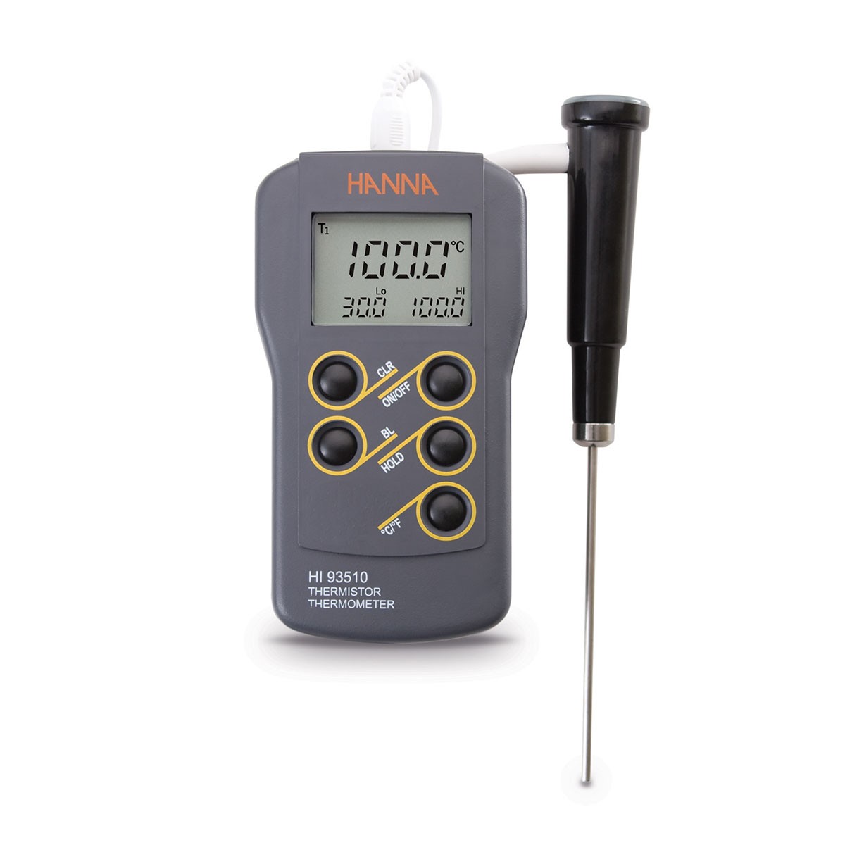 Máy Đo Nhiệt Độ Chống Thấm Nước Hanna HI93510 1 Máy Đo Nhiệt Độ Chống Thấm Nước Hanna HI93510