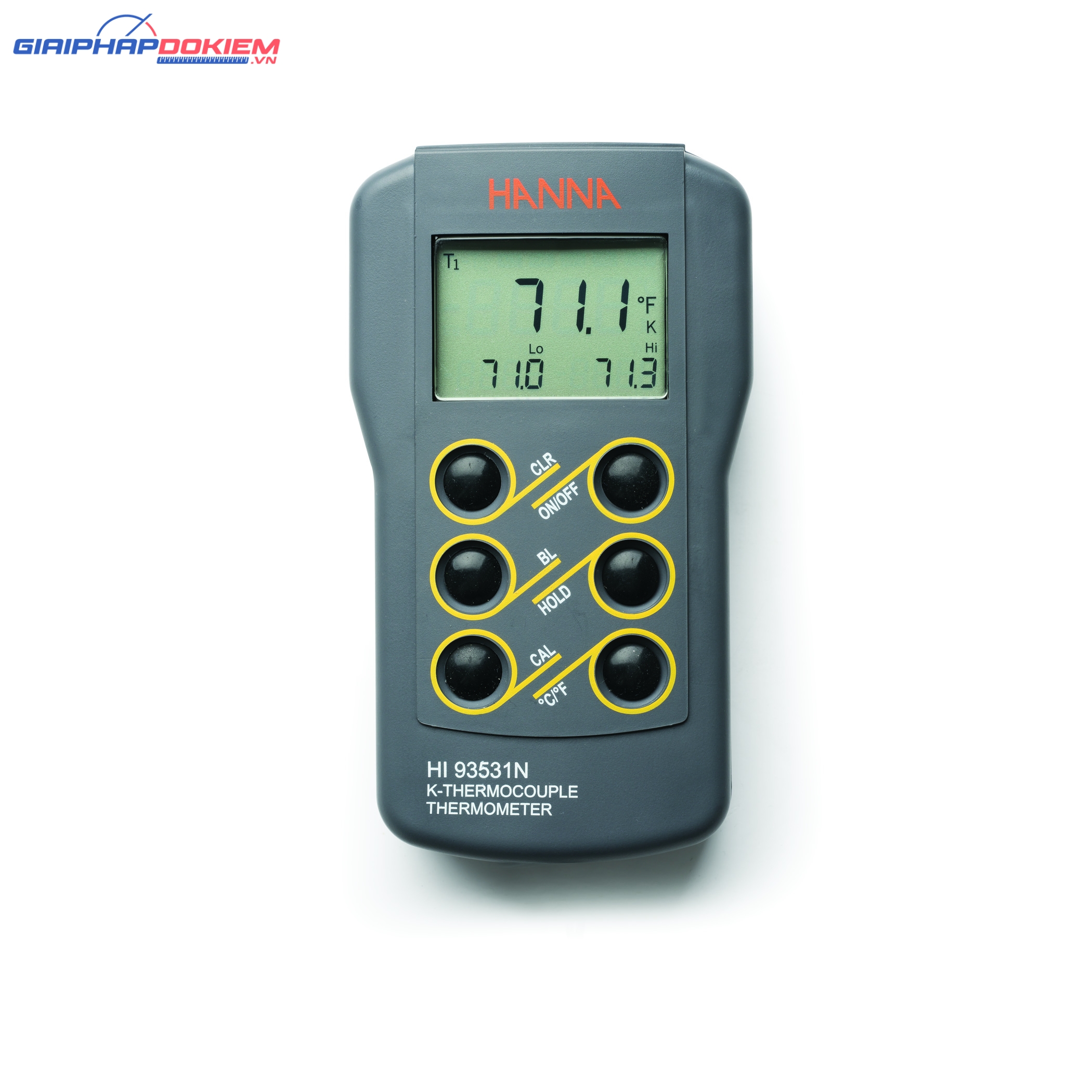 Máy Đo Nhiệt Độ Kiểu K (-200 - 1371°C) Có Hiệu Chuẩn Hanna HI93531N 1 Máy Đo Nhiệt Độ Kiểu K (-200 - 1371°C) Có Hiệu Chuẩn Hanna HI93531N