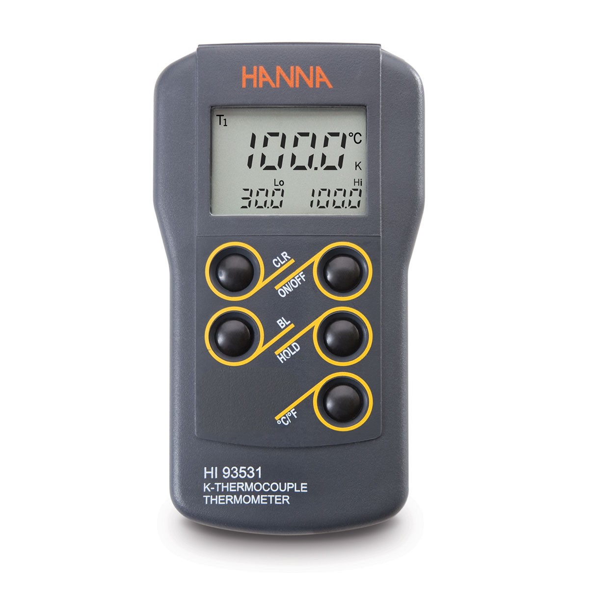 MÁY ĐO NHIỆT ĐỘ KIỂU K THANG ĐO RỘNG Hanna HI93531 1 MÁY ĐO NHIỆT ĐỘ KIỂU K THANG ĐO RỘNG Hanna HI93531