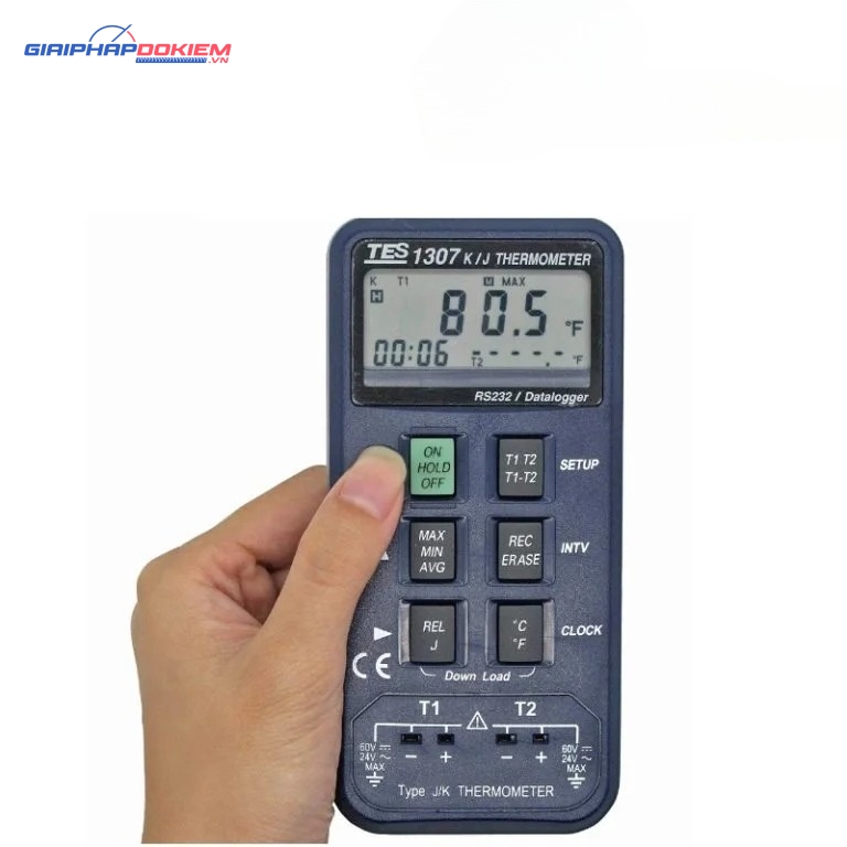 Máy đo nhiệt độ TES 1307 9 Máy đo nhiệt độ TES 1307 - Ảnh 4