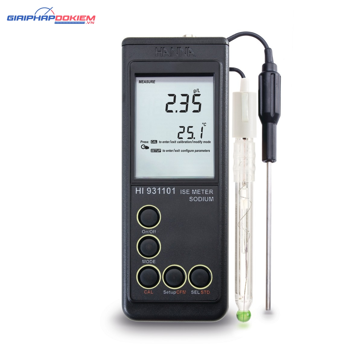 Máy Đo Nồng Độ Natri (Na) Cầm Tay Hanna HI931101 1 Máy Đo Nồng Độ Natri (Na) Cầm Tay Hanna HI931101