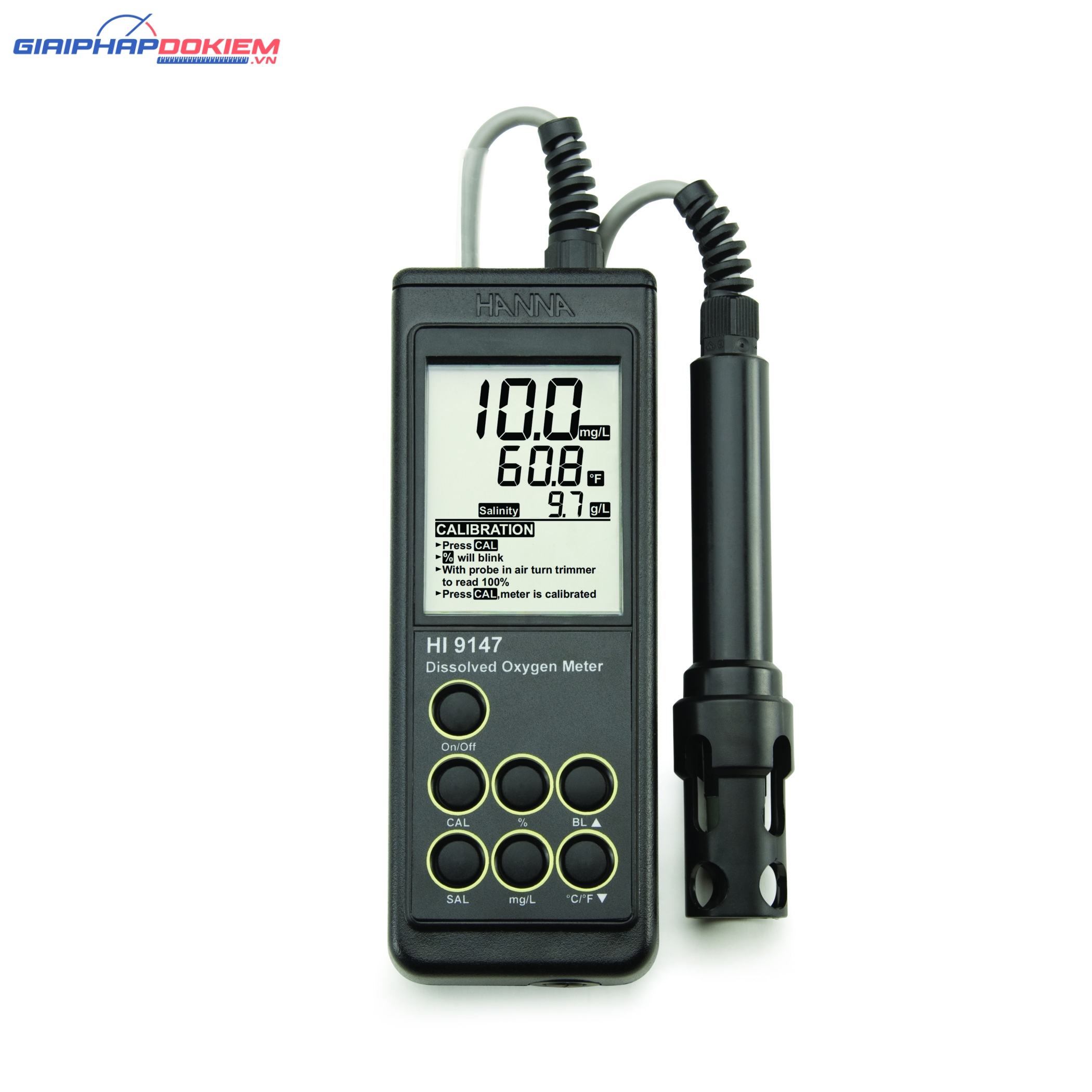 Máy Đo Oxy Hòa Tan/Nhiệt Độ Trực Tiếp Trong Thủy Sản Hanna HI9147 1 Máy Đo Oxy Hòa Tan/Nhiệt Độ Trực Tiếp Trong Thủy Sản Hanna HI9147