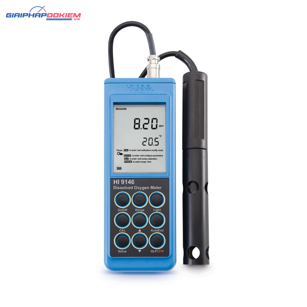 Máy Đo Oxy Hòa Tan Và Nhiệt Độ Trực Tiếp Trong Nước Thải Hanna HI9146 1 Máy Đo Oxy Hòa Tan Và Nhiệt Độ Trực Tiếp Trong Nước Thải Hanna HI9146