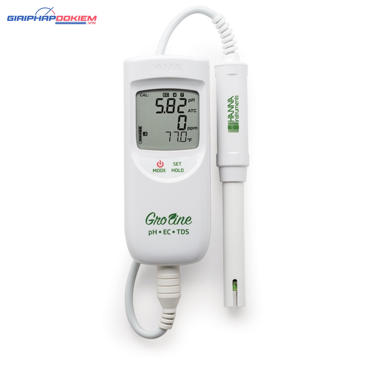 Máy Đo pH/EC/TDS/Nhiệt Độ Trong Thủy Canh GroLine Hanna HI9814 1 Máy Đo pH/EC/TDS/Nhiệt Độ Trong Thủy Canh GroLine Hanna HI9814