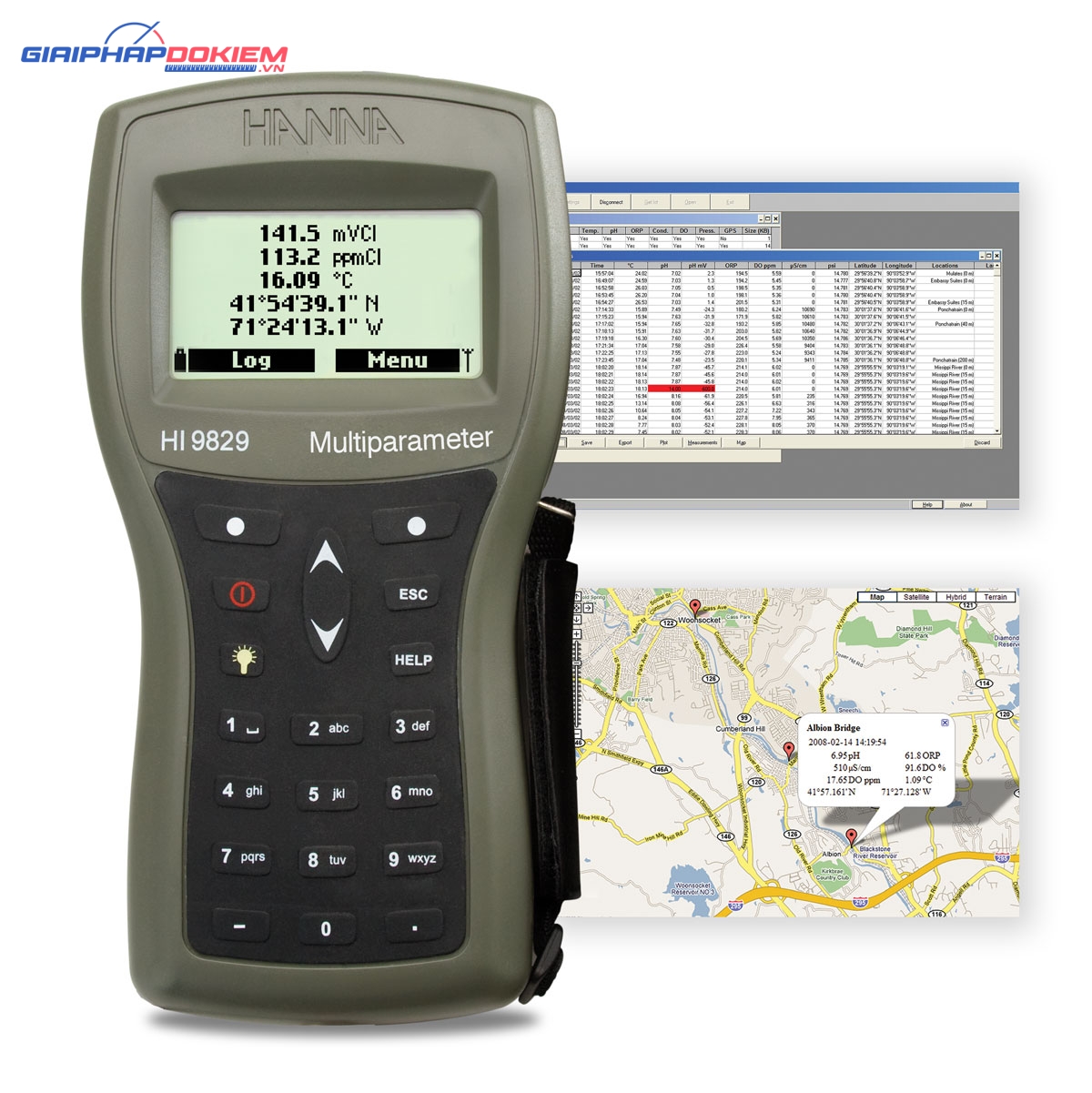 Máy Đo pH/ISE/EC/DO/Độ Đục Chống Thấm Nước Có GPS Hanna HI9829 3 Máy Đo pH/ISE/EC/DO/Độ Đục Chống Thấm Nước Có GPS Hanna HI9829 - Ảnh 3