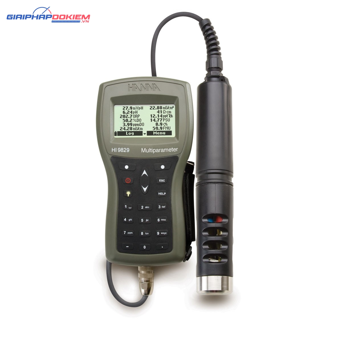 Máy Đo pH/ISE/EC/DO/Độ Đục Chống Thấm Nước Có GPS Hanna HI9829 1 Máy Đo pH/ISE/EC/DO/Độ Đục Chống Thấm Nước Có GPS Hanna HI9829
