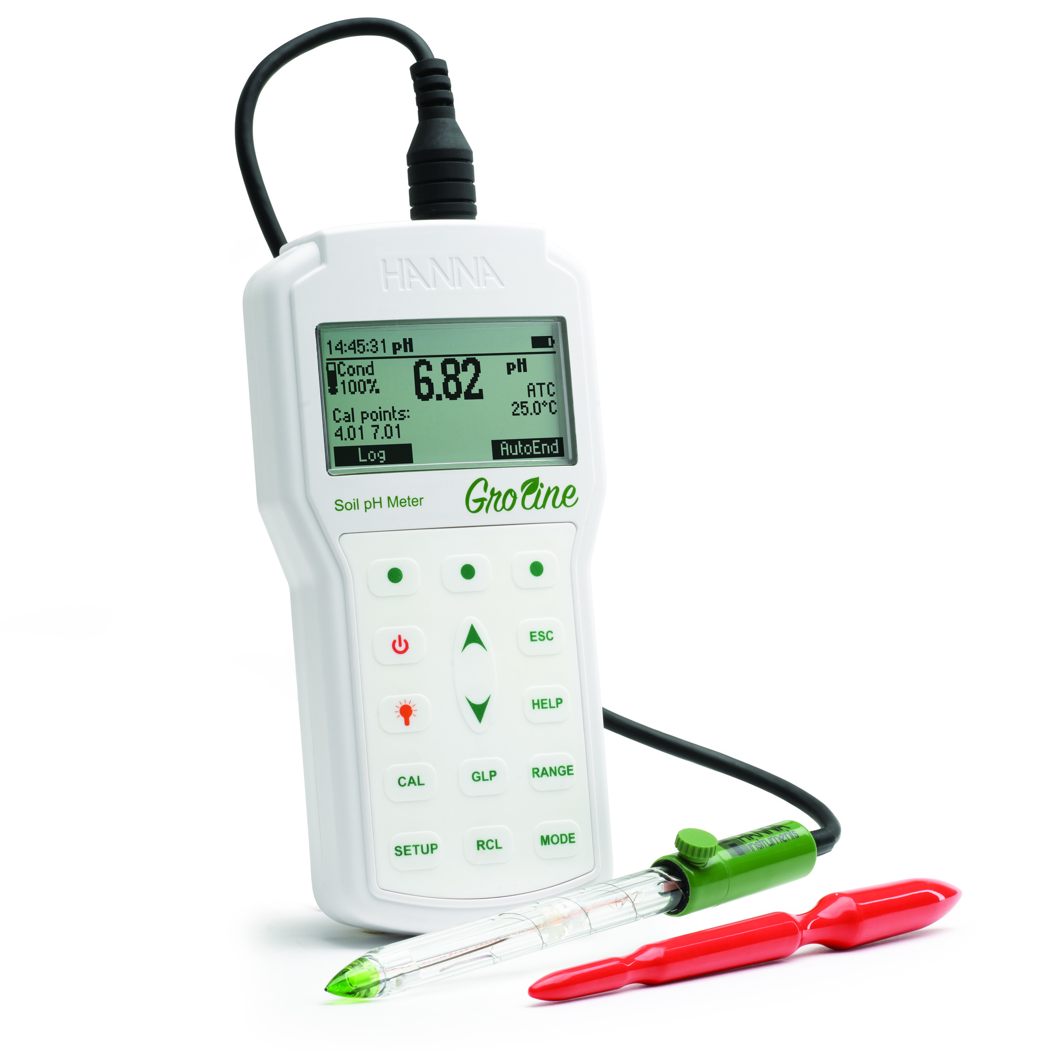 Máy Đo pH/Nhiệt Độ Đất Và Nước Cầm Tay Chuyên Nghiệp GroLine Hanna HI98168 4 Máy Đo pH/Nhiệt Độ Đất Và Nước Cầm Tay Chuyên Nghiệp GroLine Hanna HI98168 - Ảnh 2