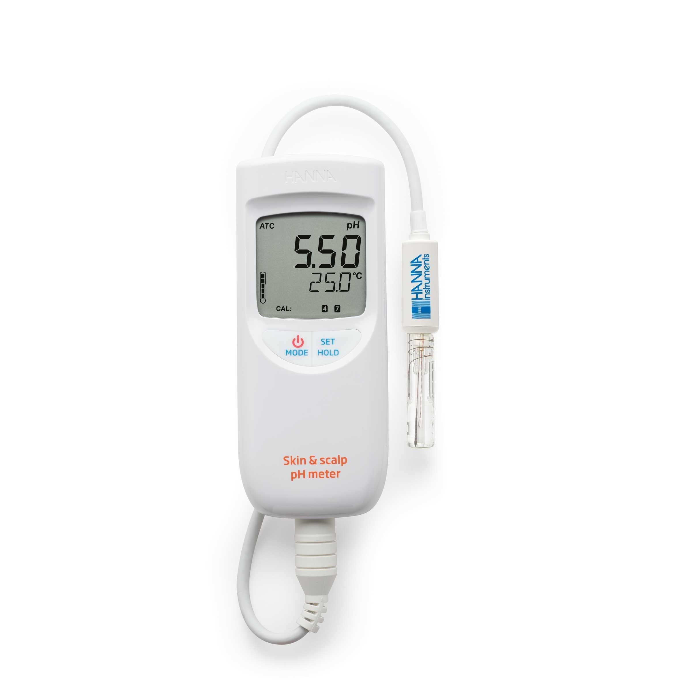 Máy Đo pH/Nhiệt Độ Trên Bề Mặt Da Người Và Da Đầu Hanna HI99181 1 Máy Đo pH/Nhiệt Độ Trên Bề Mặt Da Người Và Da Đầu Hanna HI99181