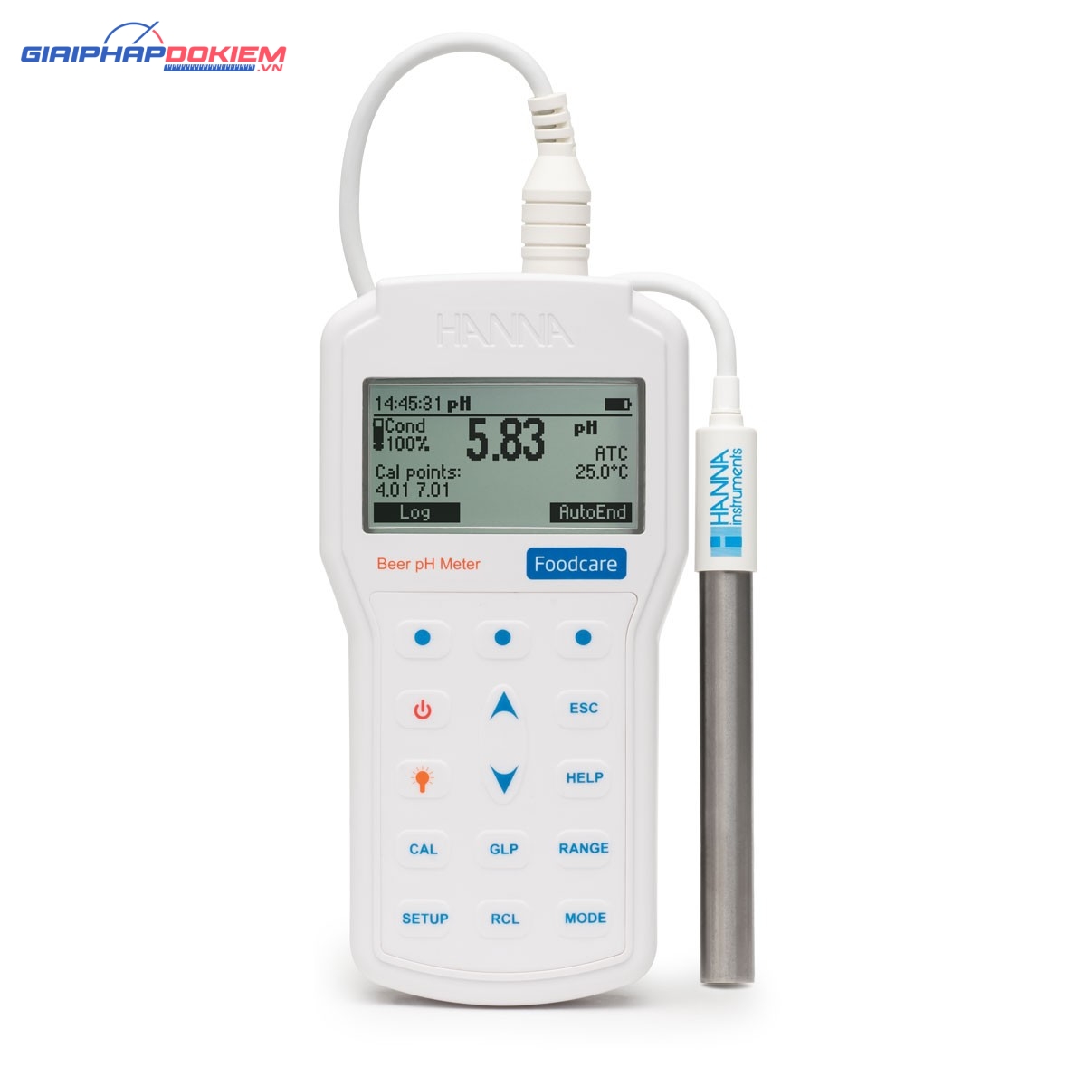 Máy đo pH/Nhiệt Độ Trong Bia Chuyên Nghiệp Hanna HI98167 1 Máy đo pH/Nhiệt Độ Trong Bia Chuyên Nghiệp Hanna HI98167