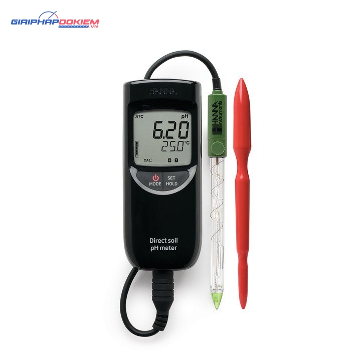 Máy Đo pH/Nhiệt Độ Trong Đất Trồng Và Nước Hanna HI99121 1 Máy Đo pH/Nhiệt Độ Trong Đất Trồng Và Nước Hanna HI99121