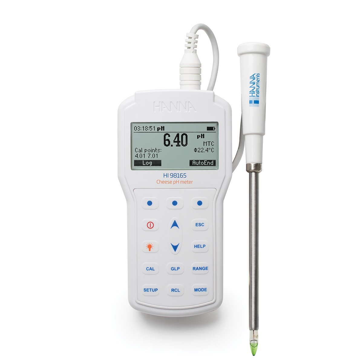 Máy Đo pH/Nhiệt Độ Trong Pho Mát Chuyên Nghiệp Hanna HI98165 1 Máy Đo pH/Nhiệt Độ Trong Pho Mát Chuyên Nghiệp Hanna HI98165