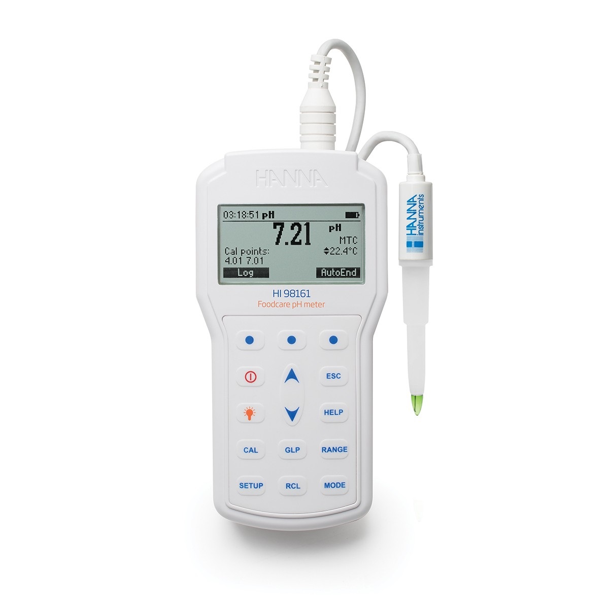 Máy Đo pH/Nhiệt Độ Trong Thực Phẩm Độ Chính Xác Cao Hanna HI98161 3 Máy Đo pH/Nhiệt Độ Trong Thực Phẩm Độ Chính Xác Cao Hanna HI98161