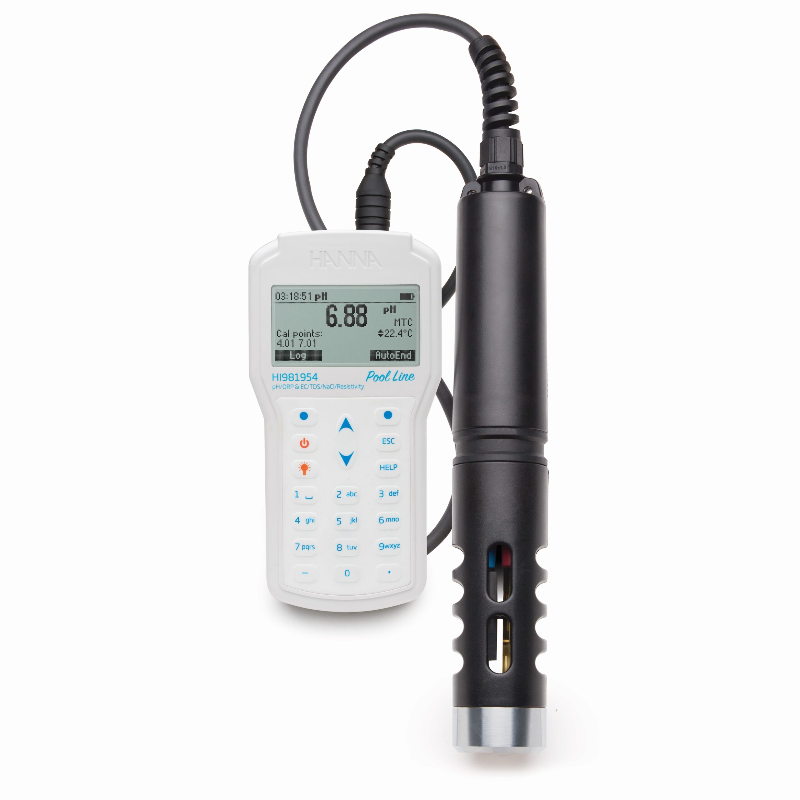 Máy Đo pH/ORP/EC/TDS/Độ Mặn/Trở Kháng/Áp Suất/Nhiệt Độ Chống Thấm Nước Chuyên Hồ Bơi Hanna HI981954 1 Máy Đo pH/ORP/EC/TDS/Độ Mặn/Trở Kháng/Áp Suất/Nhiệt Độ Chống Thấm Nước Chuyên Hồ Bơi Hanna HI981954