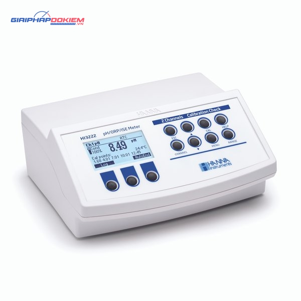 Máy Đo pH/ORP/ISE/Nhiệt Độ 2 Kênh Để Bàn Không Kèm Điện Cực Hanna HI3222-02 3 Máy Đo pH/ORP/ISE/Nhiệt Độ 2 Kênh Để Bàn Không Kèm Điện Cực Hanna HI3222-02 - Ảnh 3