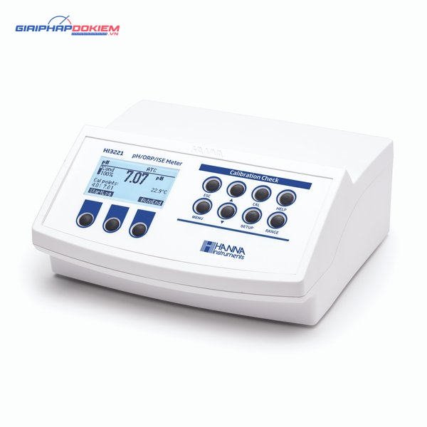 Máy Đo pH/ORP/ISE/Nhiệt Độ Để Bàn Không Kèm Điện Cực Hanna HI3221-02 2 Máy Đo pH/ORP/ISE/Nhiệt Độ Để Bàn Không Kèm Điện Cực Hanna HI3221-02 - Ảnh 2