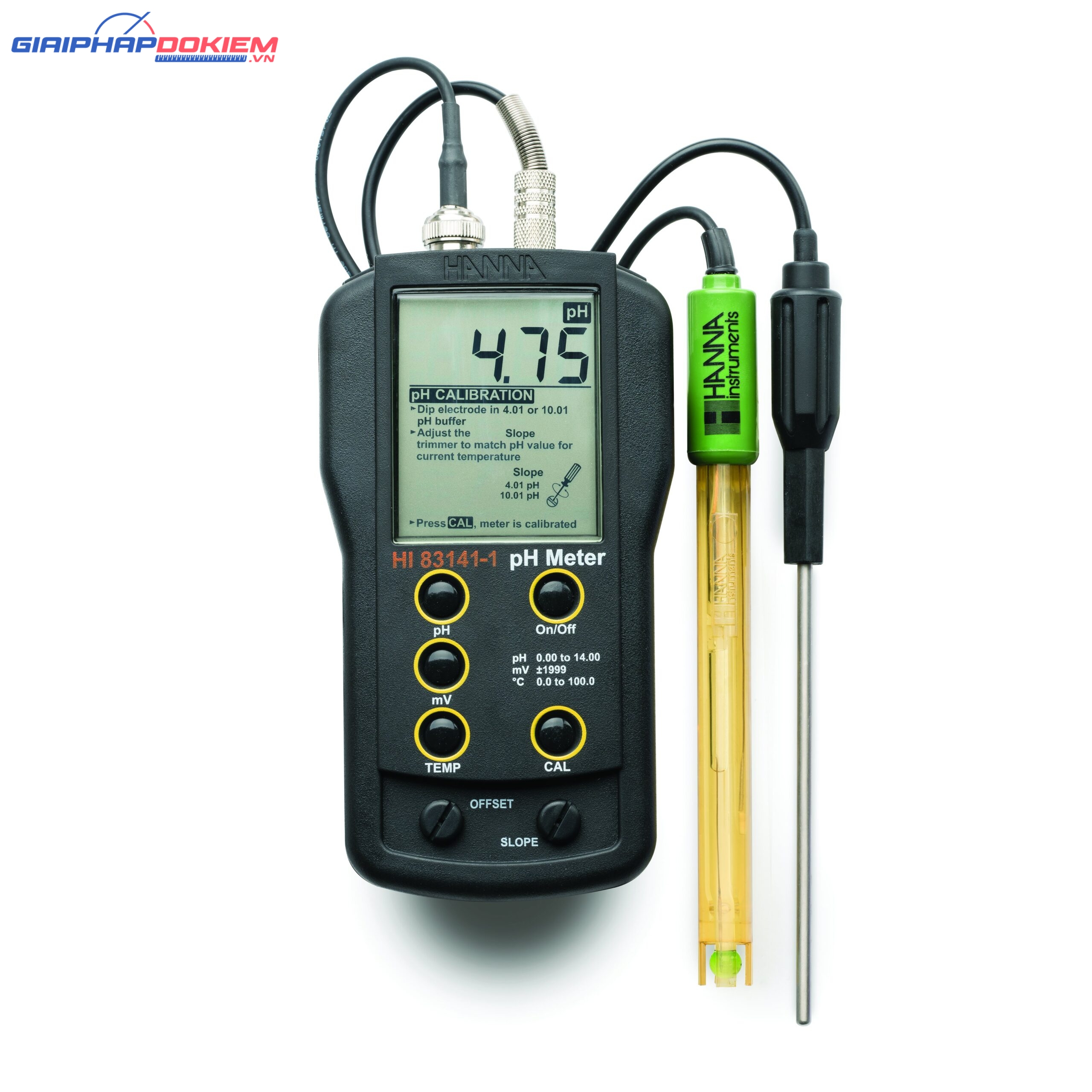 Máy Đo pH/ORP/Nhiệt Độ Cầm Tay Đơn Giản Hanna HI83141-1 2 Máy Đo pH/ORP/Nhiệt Độ Cầm Tay Đơn Giản Hanna HI83141-1