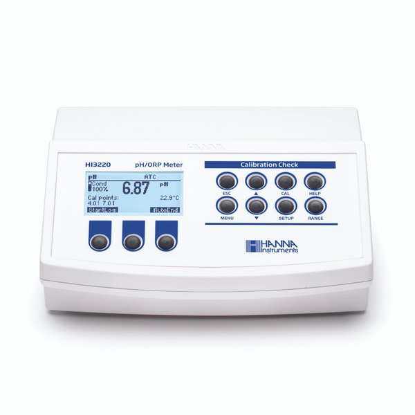 Máy Đo pH/ORP/Nhiệt độ Để Bàn Không Kèm Điện Cực Hanna HI3220-02 1 Máy Đo pH/ORP/Nhiệt độ Để Bàn Không Kèm Điện Cực Hanna HI3220-02