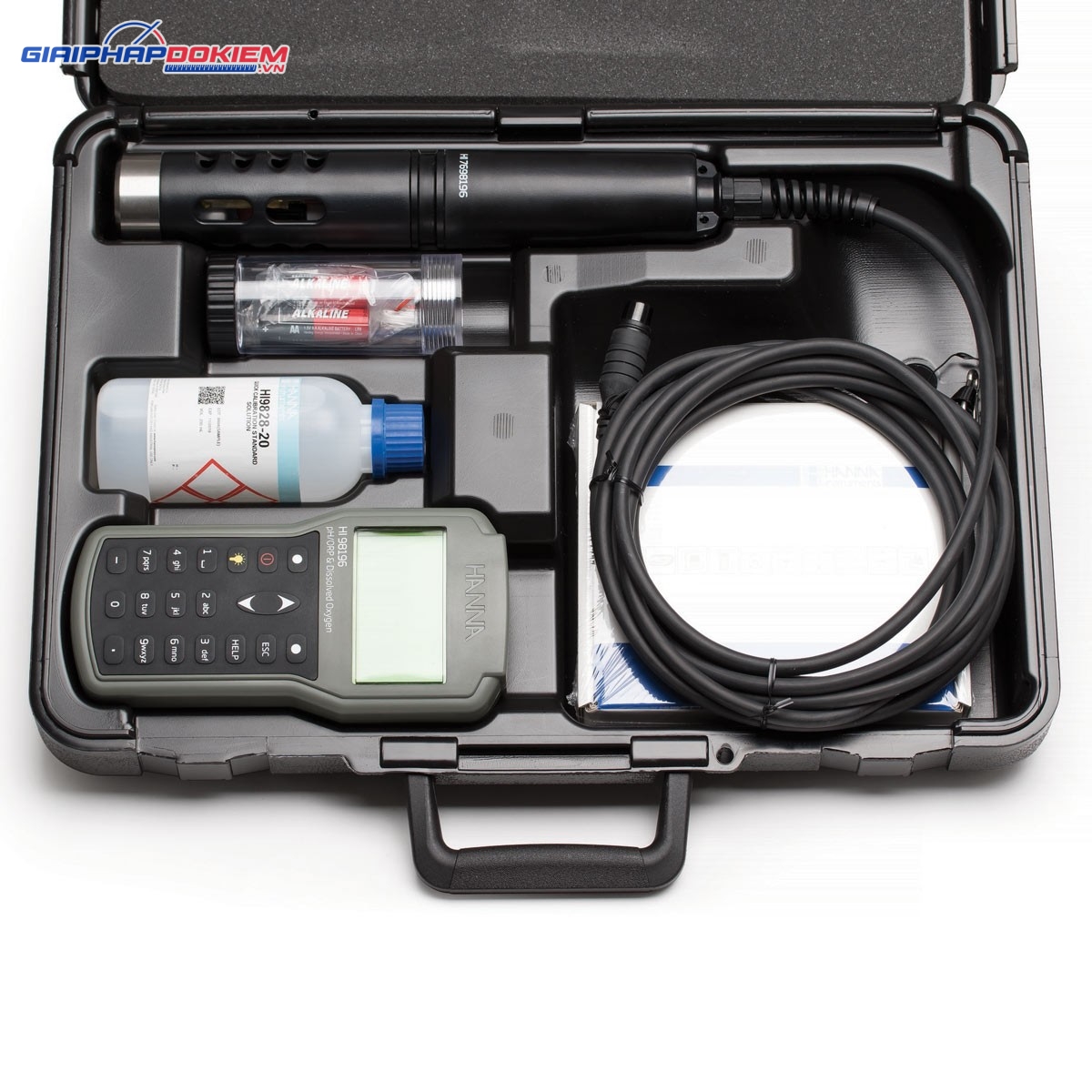 Máy Đo pH/ORP/Oxy Hòa Tan/Áp Suất/Nhiệt Độ Chuyên Nghiệp Hanna HI98196 2 Máy Đo pH/ORP/Oxy Hòa Tan/Áp Suất/Nhiệt Độ Chuyên Nghiệp Hanna HI98196 - Ảnh 2