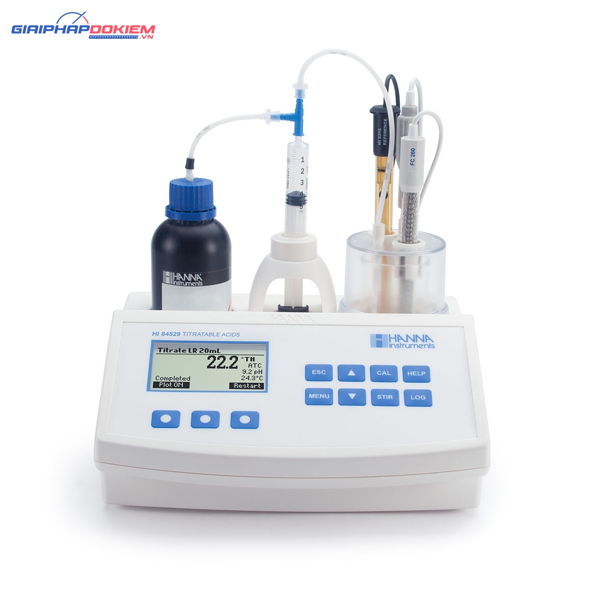 Máy phân tích mini nồng độ axit trong các sản phẩm từ sữa Hanna HI84529 1 Máy phân tích mini nồng độ axit trong các sản phẩm từ sữa Hanna HI84529
