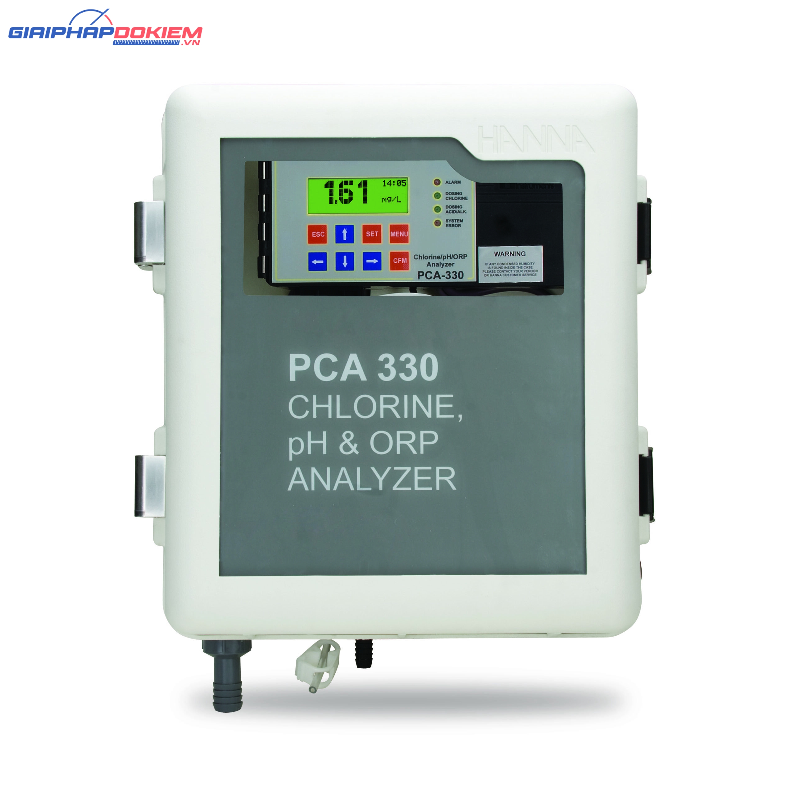 Máy Phân Tích Và Kiểm Soát Clo, pH, ORP Và Nhiệt Độ Hanna PCA330-2 1 Máy Phân Tích Và Kiểm Soát Clo, pH, ORP Và Nhiệt Độ Hanna PCA330-2