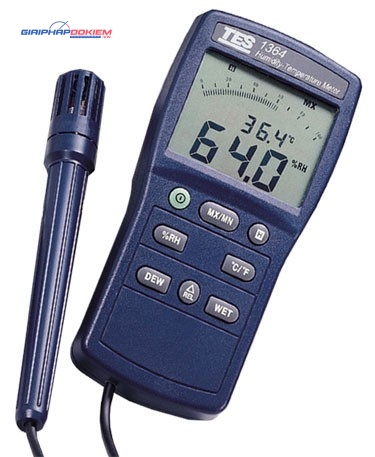 Máy đo nhiệt độ, độ ẩm TES 1364 9 Máy đo nhiệt độ, độ ẩm TES 1364 - Ảnh 2