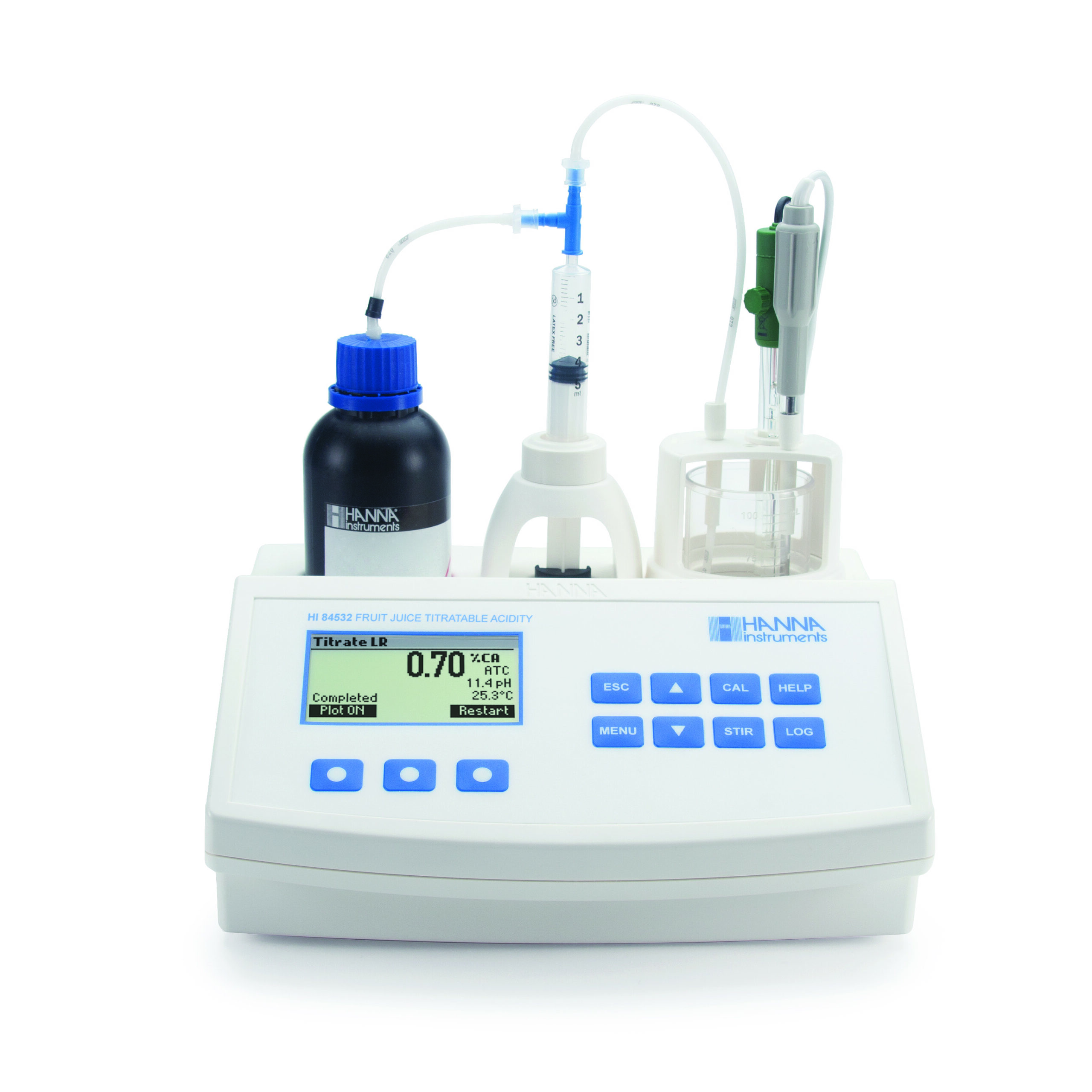 Thiết bị mini phân tích nồng độ acid trong nước hoa quả Hanna HI84532 1 Thiết bị mini phân tích nồng độ acid trong nước hoa quả Hanna HI84532