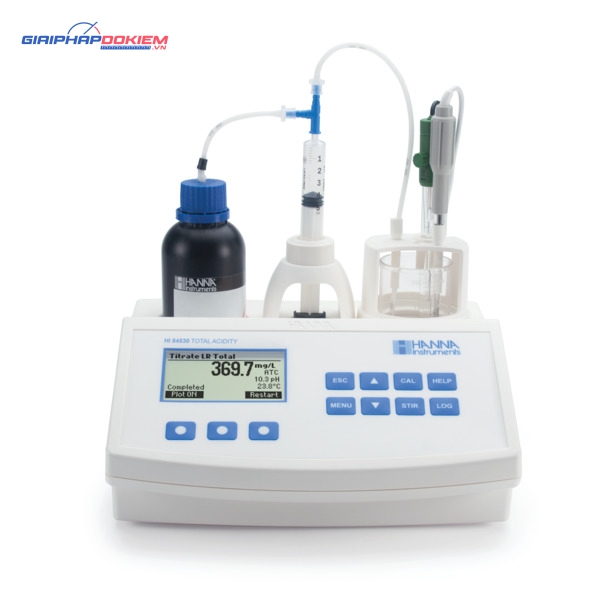 Thiết bị mini phân tích tổng nồng độ axit, pH Hanna HI84530 1 Thiết bị mini phân tích tổng nồng độ axit, pH Hanna HI84530