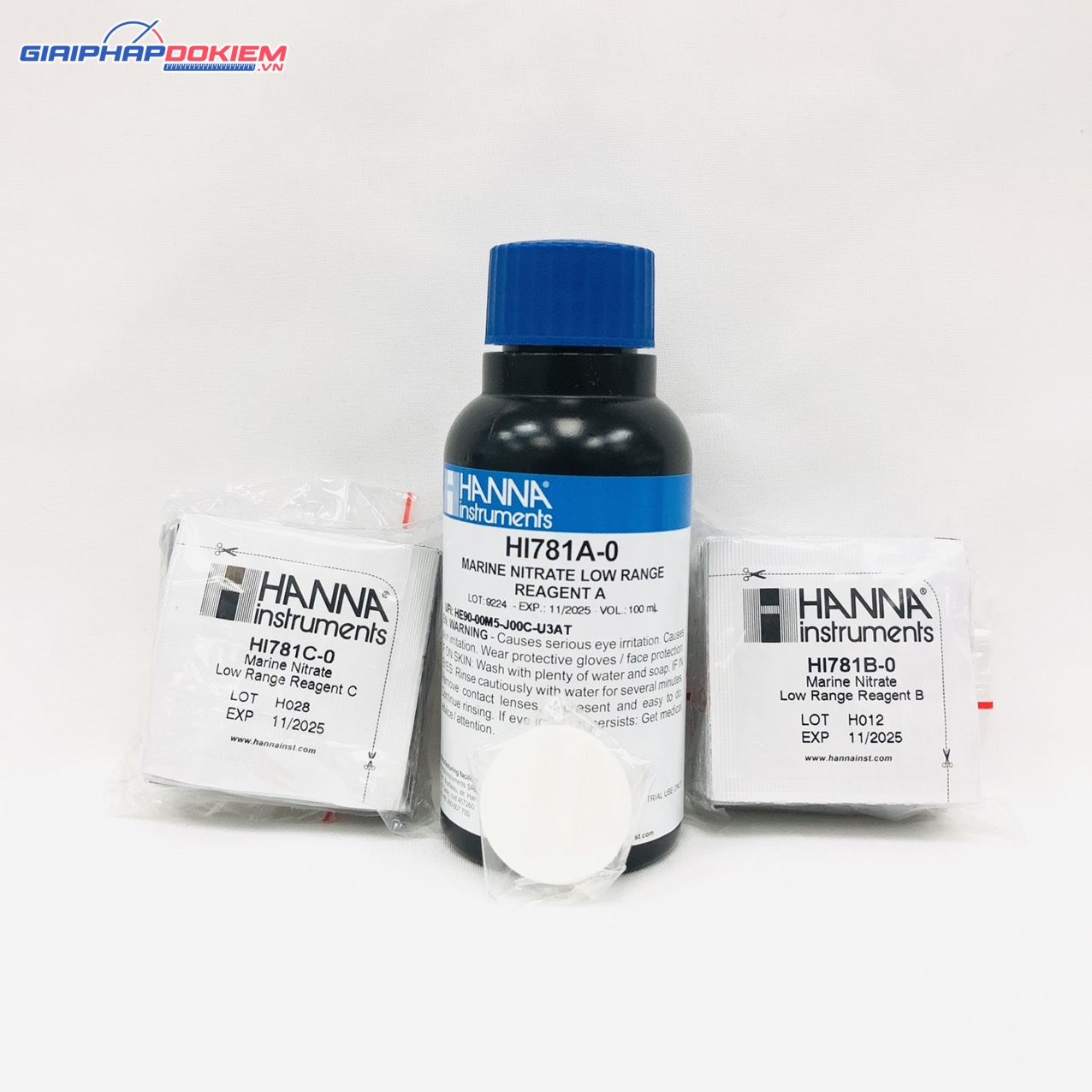 Thuốc Thử Cho Máy Đo Nitrat Trong Nước Mặn HI781, 25 Lần Đo Hanna HI781-25 1 Thuốc Thử Cho Máy Đo Nitrat Trong Nước Mặn HI781, 25 Lần Đo Hanna HI781-25