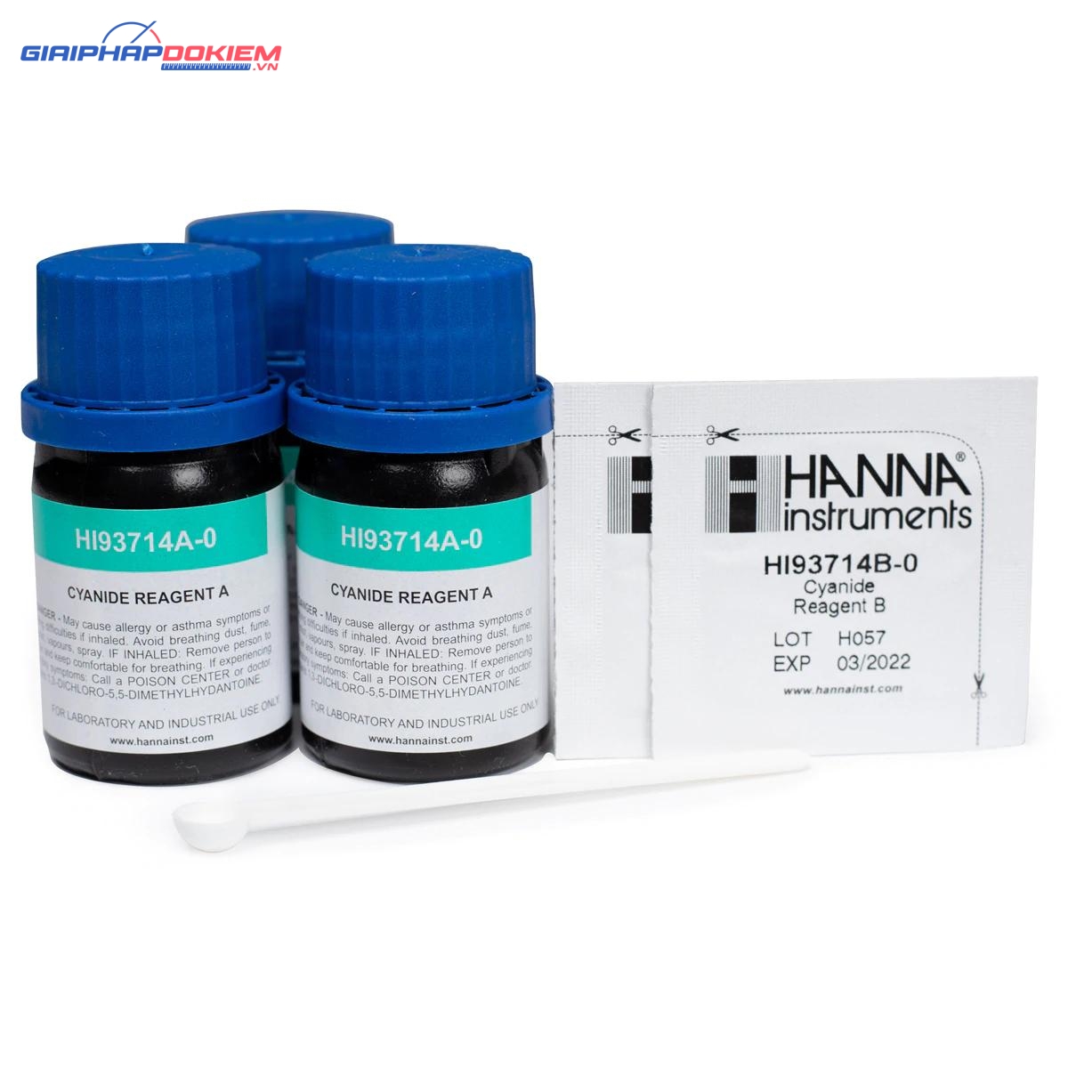 Thuốc Thử Cyanide Dùng Cho Máy Đo, 100 Lần Đo Hanna HI93714-01 1 Thuốc Thử Cyanide Dùng Cho Máy Đo, 100 Lần Đo Hanna HI93714-01