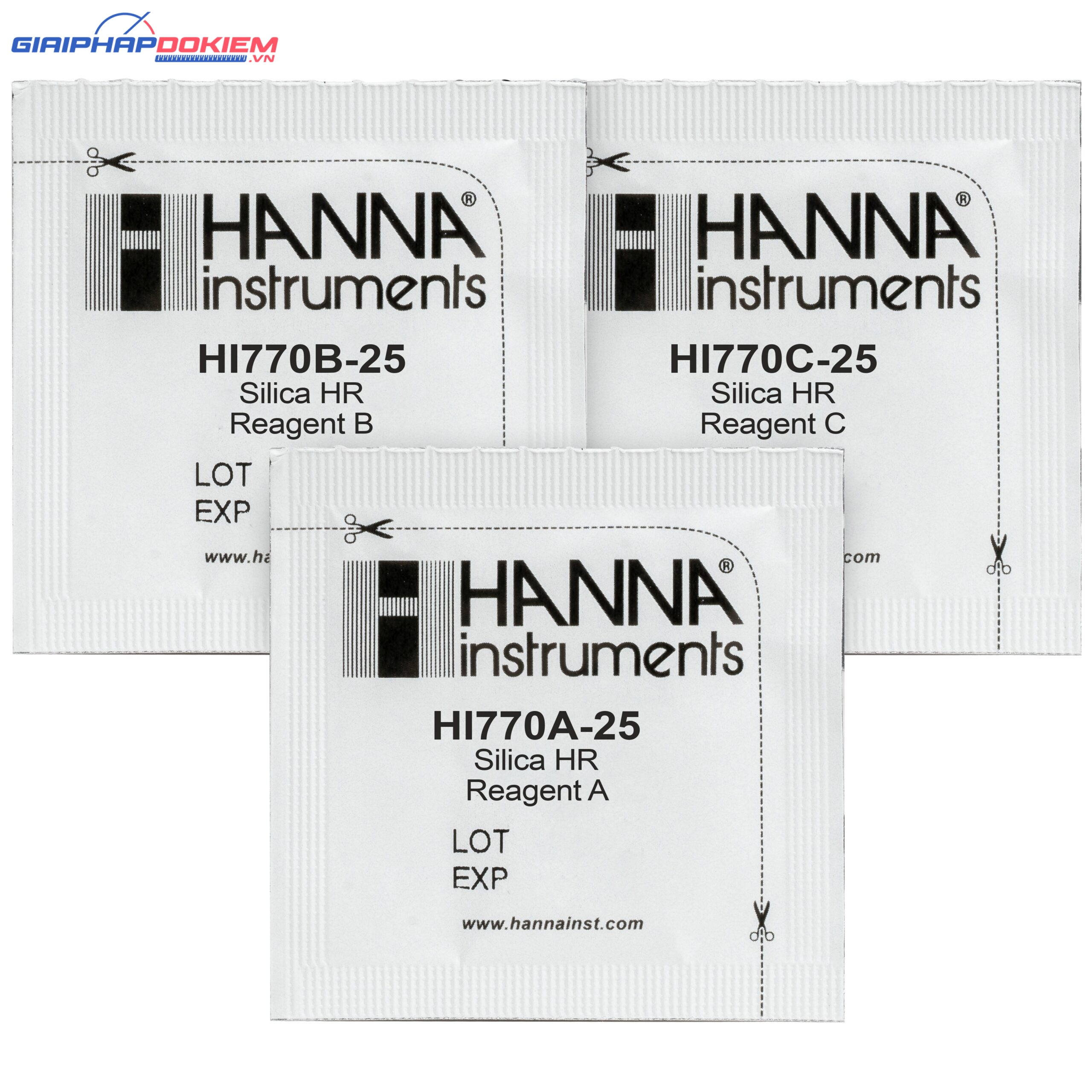Thuốc Thử Silica Thang Cao Cho Máy HI770, 25 lần đo Hanna HI770-25 1 Thuốc Thử Silica Thang Cao Cho Máy HI770, 25 lần đo Hanna HI770-25