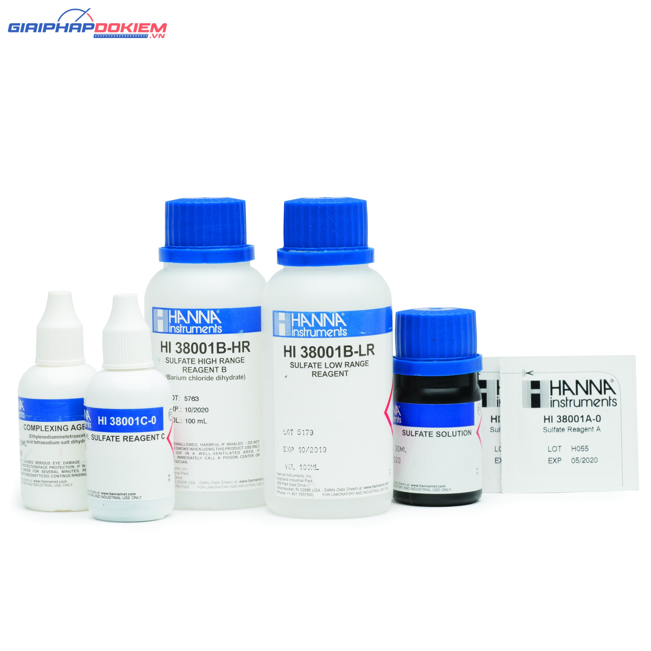 Thuốc Thử Sunfat (100-1000mg/L) Cho Test Kit HI38001, 100 Lần Đo Hanna HI38001-10 4 Thuốc Thử Sunfat (100-1000mg/L) Cho Test Kit HI38001, 100 Lần Đo Hanna HI38001-10