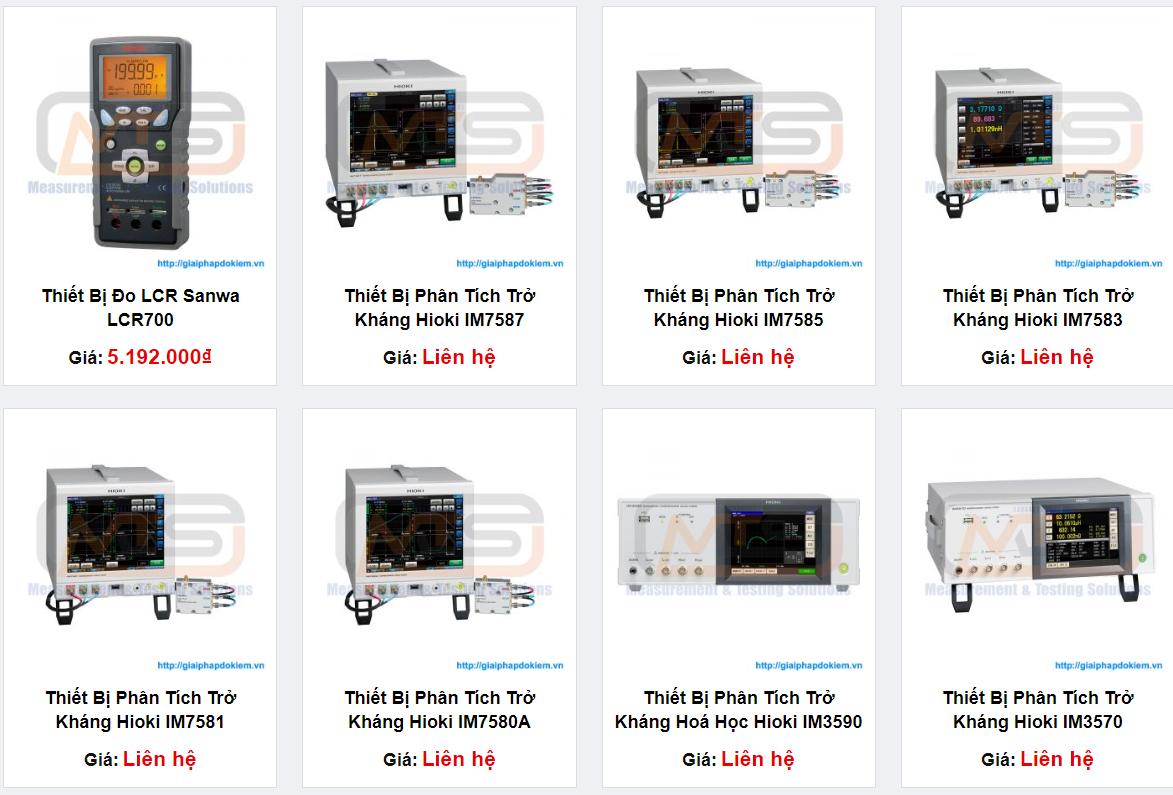 TOP 7 thiết bị phân tích trở kháng Hioki được đánh giá cao 32 Giải Pháp Đo Kiểm cung cấp các thiết bị phân tích trở kháng Hioki