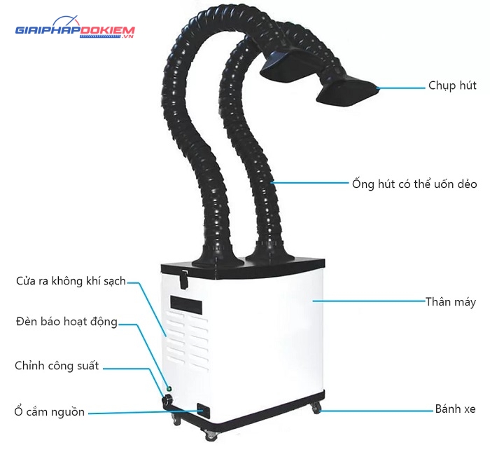 Máy hút khói hàn độc hại Waterun F6002 12 Máy hút khói hàn độc hại Waterun F6002 - Ảnh 4