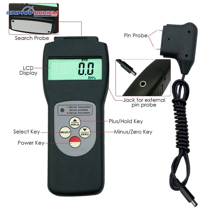 Máy Đo Độ Ẩm Gỗ Dạng Kim LANDTEK MC-7825PS 4 Máy Đo Độ Ẩm Gỗ Dạng Kim LANDTEK MC-7825PS - Ảnh 2