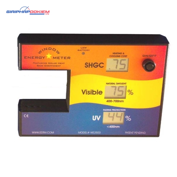 Đồng hồ đo năng lượng cửa sổ EDTM WE2500 3 Đồng hồ đo năng lượng cửa sổ EDTM WE2500